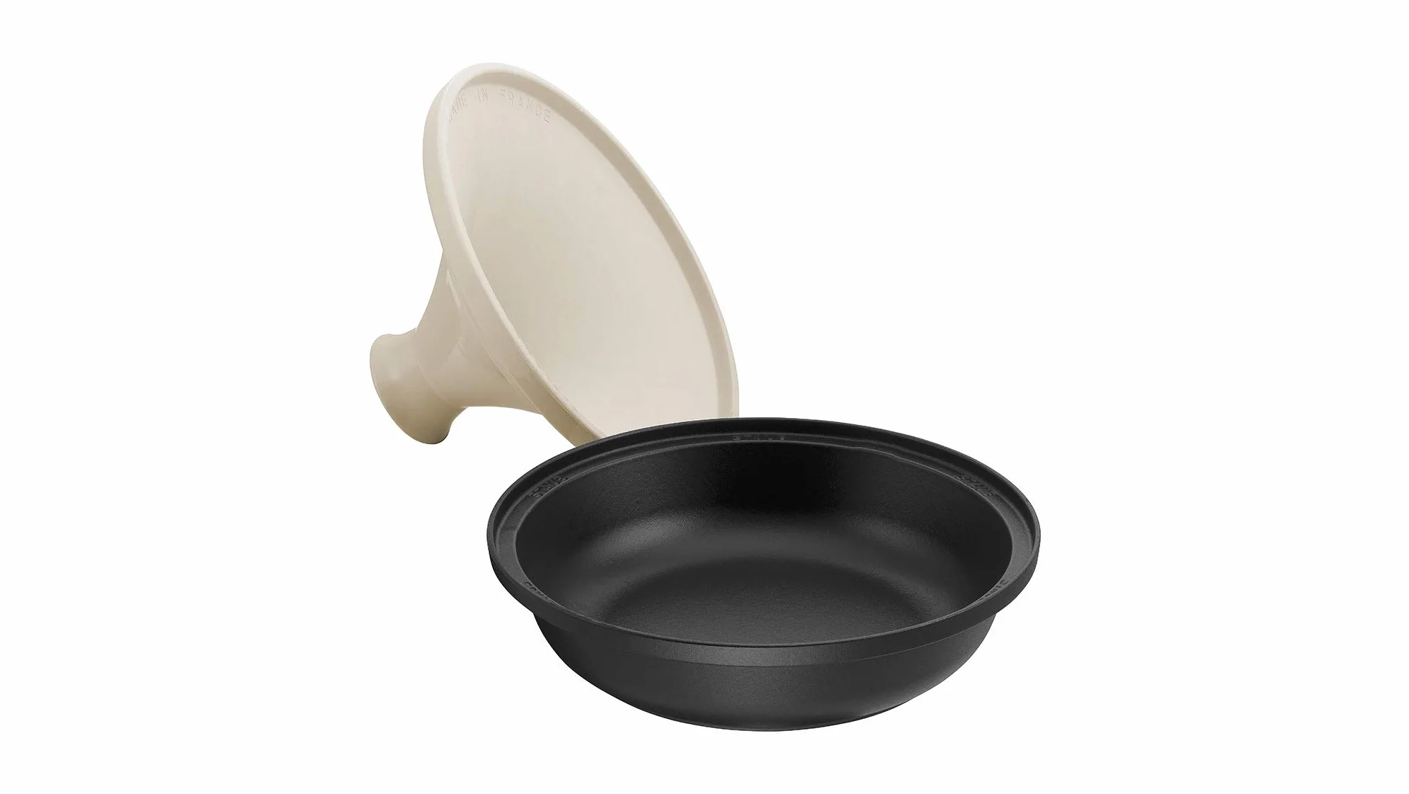 STAUB Żeliwny Tajine 20 cm z ceramiczną pokrywką czarny/kremowy