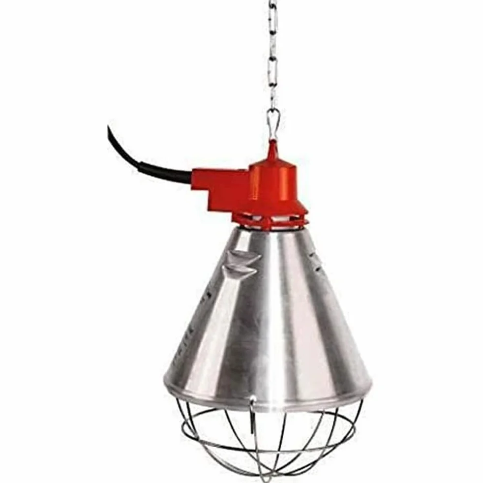 Kerbl 225283 profesjonalny promiennik ciepła z aluminium z 3-krotnym przełącznikiem oszczędnym, 2,5 m, granatowy/czarny