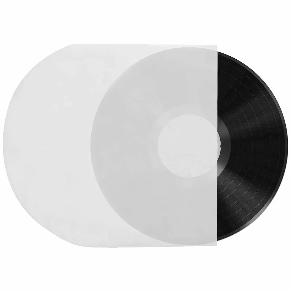 Pokrowce na Płyty, 100 Sztuk Półprzezroczystych Okładek na Płyty, Trwałe Płyty do Płyt ProtectVinyl, Wewnętrzne Pokrowce na Płyty Vinly do Płyt Winylowych 7 Cali