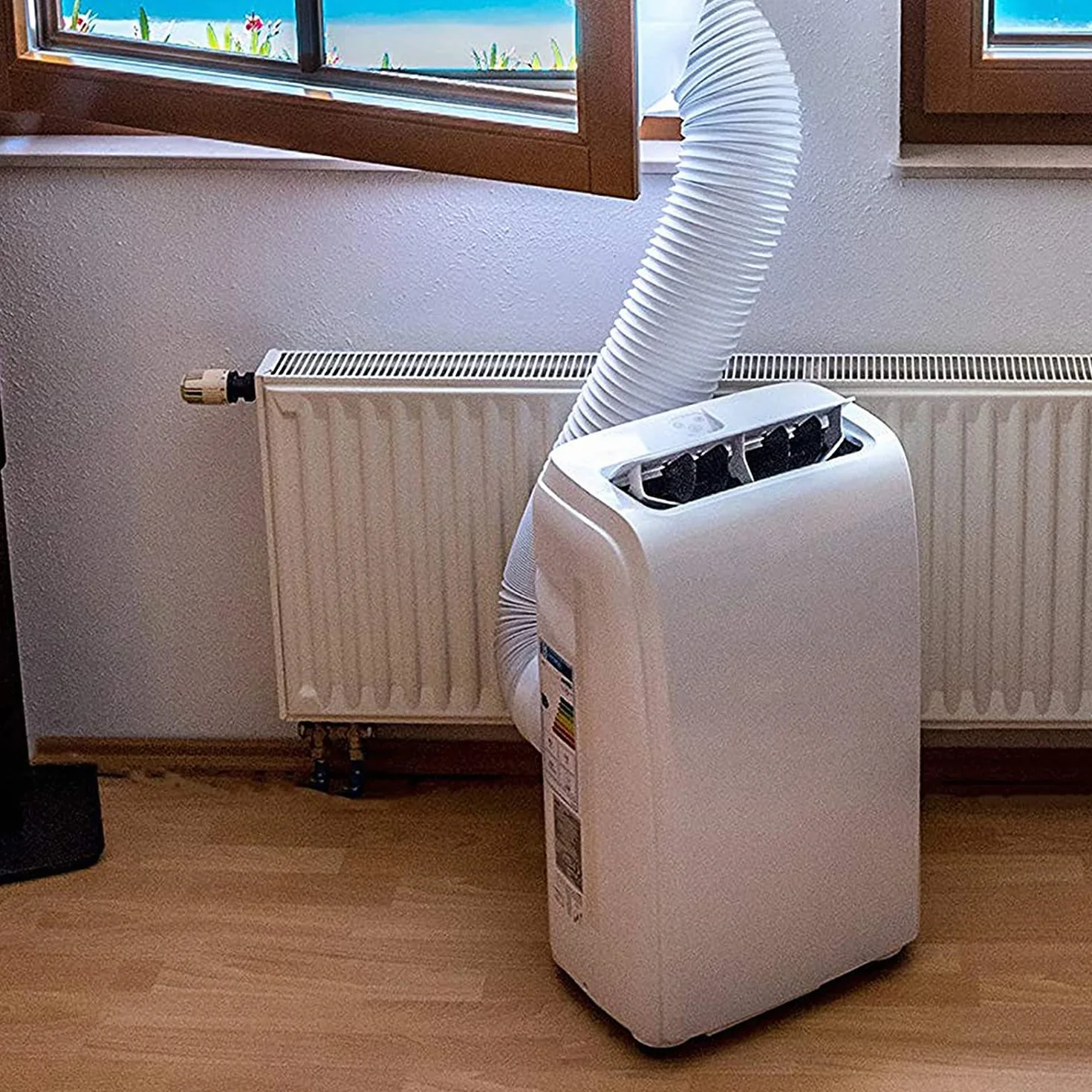 Przedłużenie węża klimatyzacji Ø 150 mm, elastyczny wąż PCW do klimatyzacji 150 cm