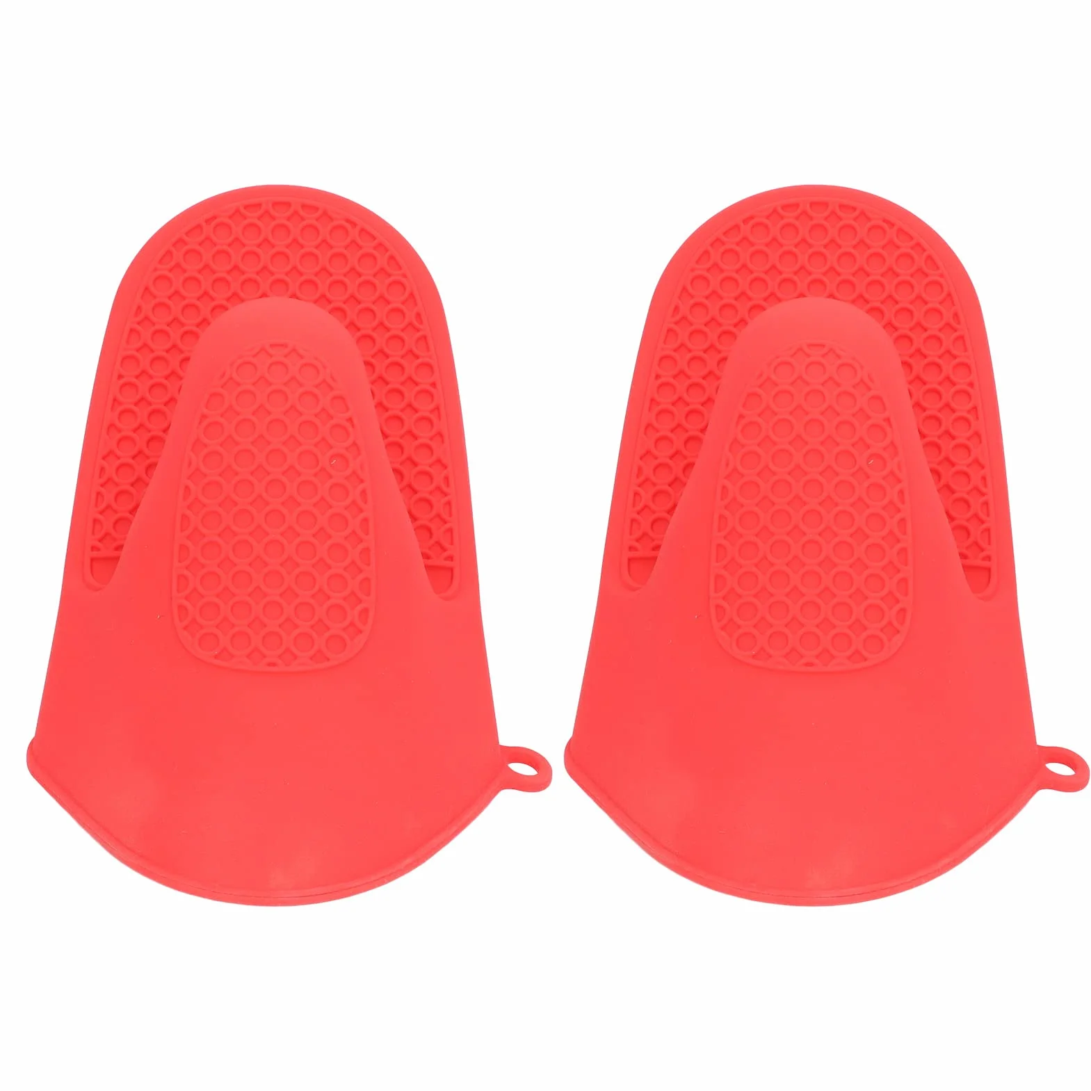 Silikonowe Rękawice Kuchenne Gotowanie Pinch Mitts Silikonowe 2 szt. Rękawice Kuchenne Silikonowe Zagęszczone Przeciw Poparzeniom Gotowanie Pinch Mitts do Kuchni (Czerwony)