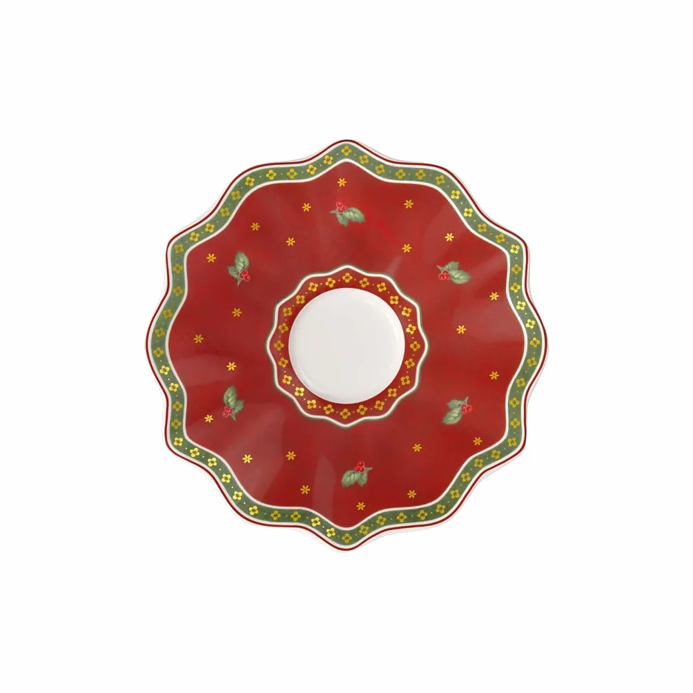 Villeroy & Boch Toy'S Delight Spodek, Porcelana, Czerwony/Biały, 16,5 cm