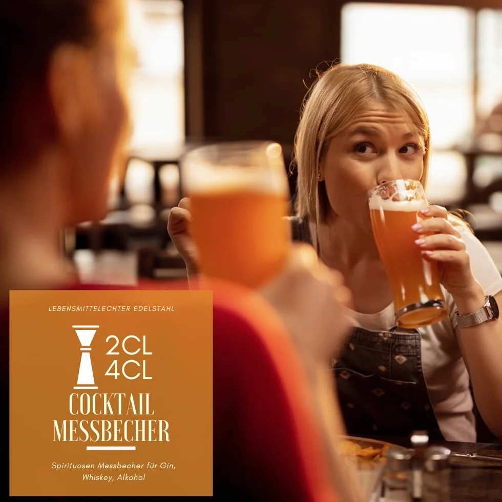 Spirit Measures 2cl 4cl – 304 stal szlachetna Jigger Spirit Measure Set Cocktail Measure Cup Set Whiskey Shot Measure für gin, alkohol Drink