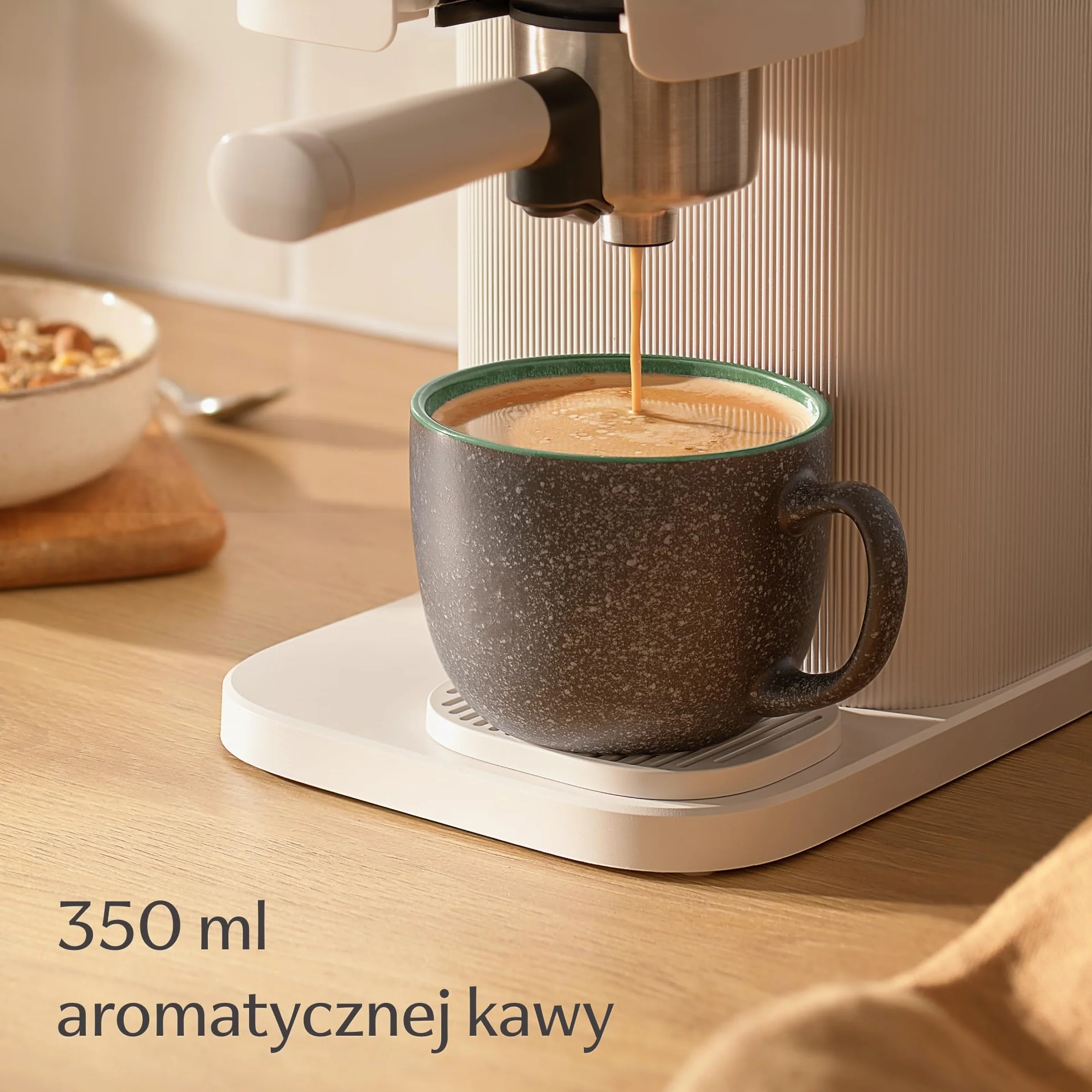 Cosumy Zestaw Kubków do Kawy - 4 x 350 ml / 8 uncji - Kubki Ceramiczne – Grube Kamionkowe Naczynia z Reaktywnym Szkliwem Ręcznym - Długie Utrzymanie Ciepła (Kolorowy)