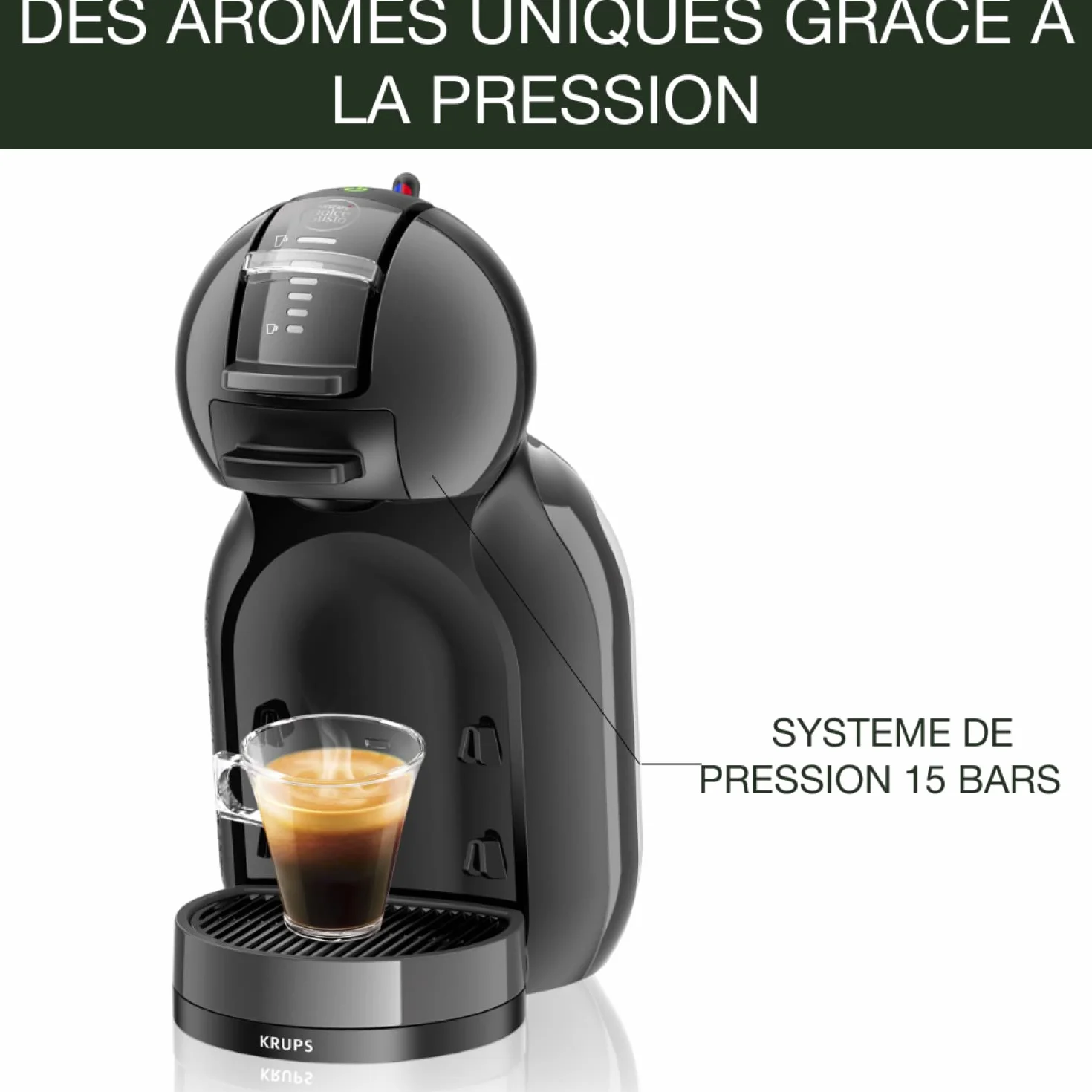 NESCAFÉ DOLCE GUSTO MINI ME by KRUPS automatyczny ekspres do kawy na kapsułki czarny/antracyt