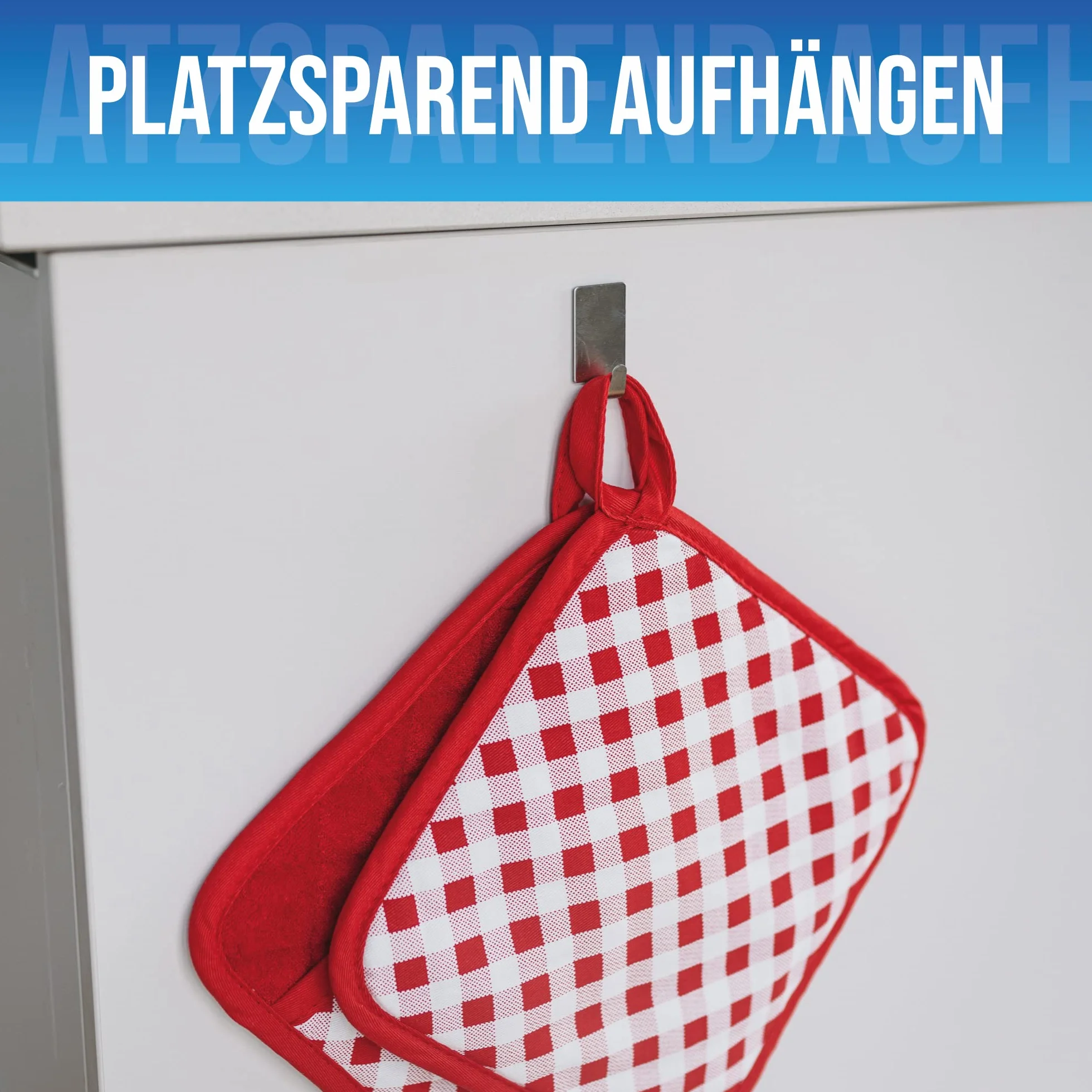 LauterSchutz® 1 para garnkowych łapek – miękka, do prania, recyklingowa bawełna z kieszenią na ręce [odporne na 250°C] rękawice do gotowania