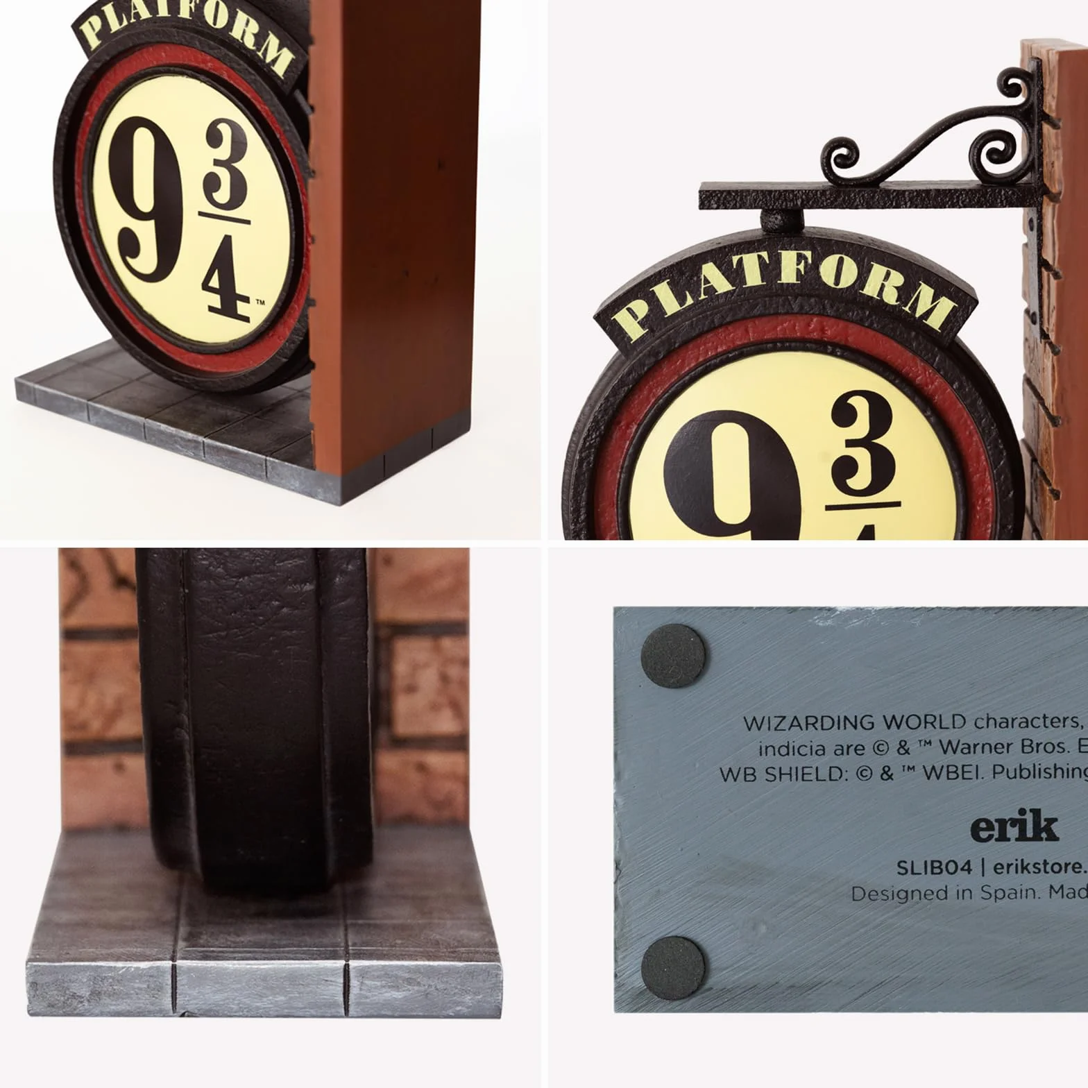 Grupo Erik Bookends - Harry Potter Platform 9 3/4 Sign Book Ends | Harry Potter Gifts, Harry Potter Merchandise, Book End, Bookend, Room Decor, Home Decor