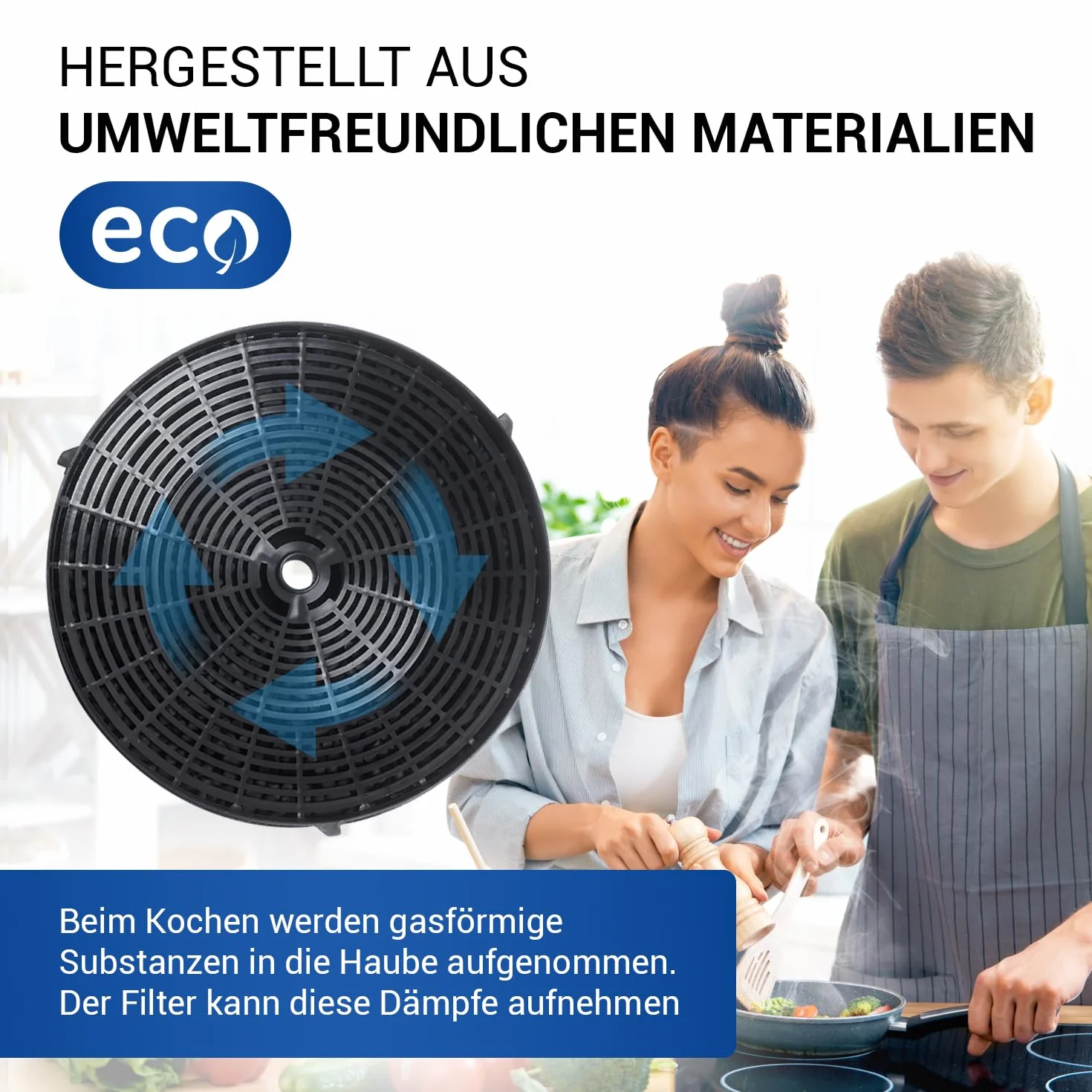 VIOKS Zestaw 2 filtrów węglowych do okapu kuchennego AEG 4055171138 4055217501 Type57 Whirlpool 484000008824 Elica CFC0038668 filtr do okapu kuchennego AEG