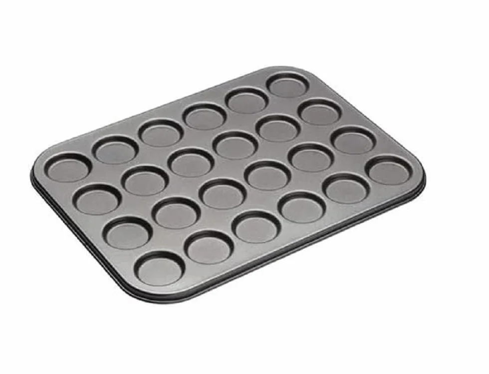 MasterClass Blacha do pieczenia makaroników Whoopie Pie Tin z powłoką nieprzywierającą bez PTFE PFOA BPA, 24 otwory, stal węglowa 1 mm, 35 x 27 cm