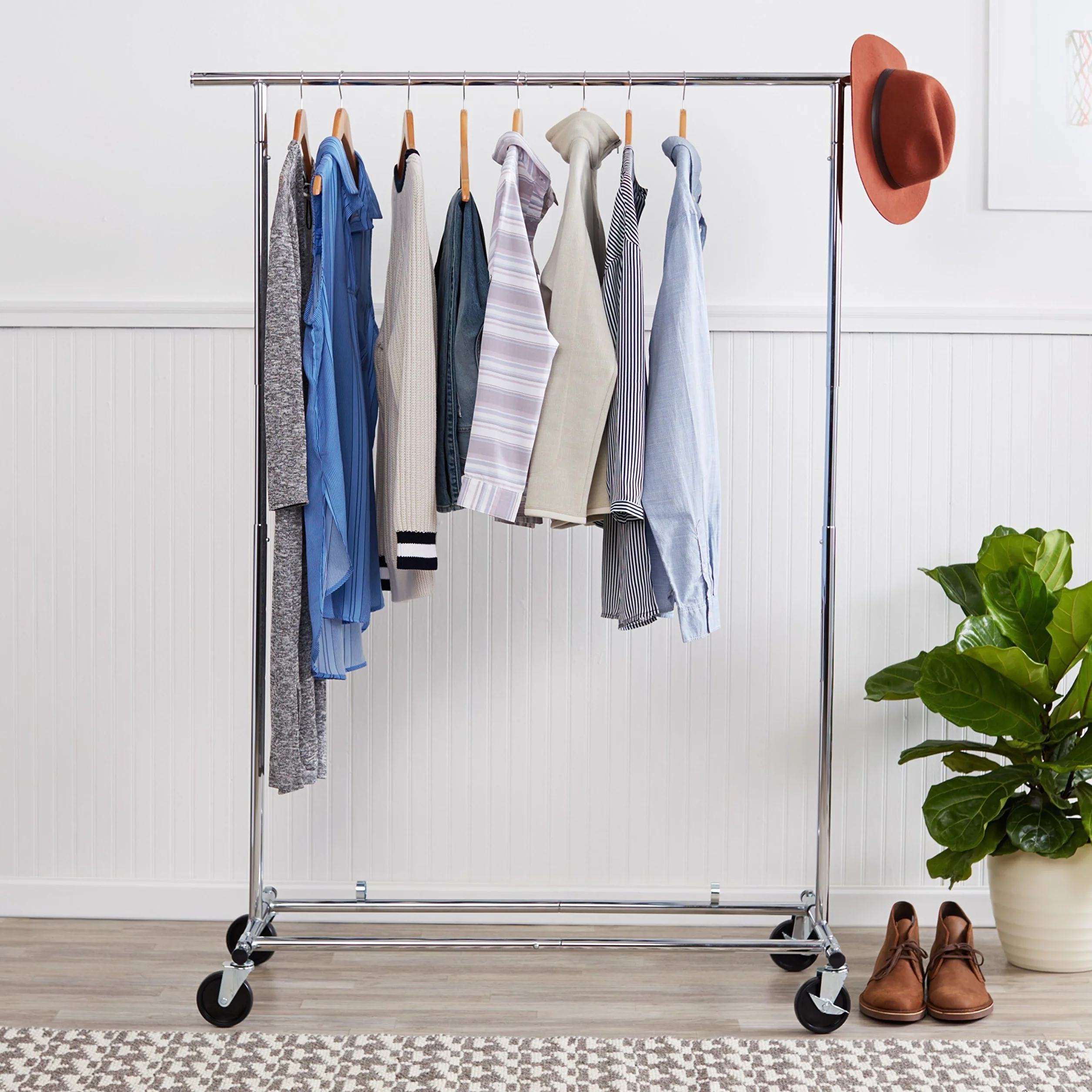 AmazonBasics wieszak na ubrania - chrom