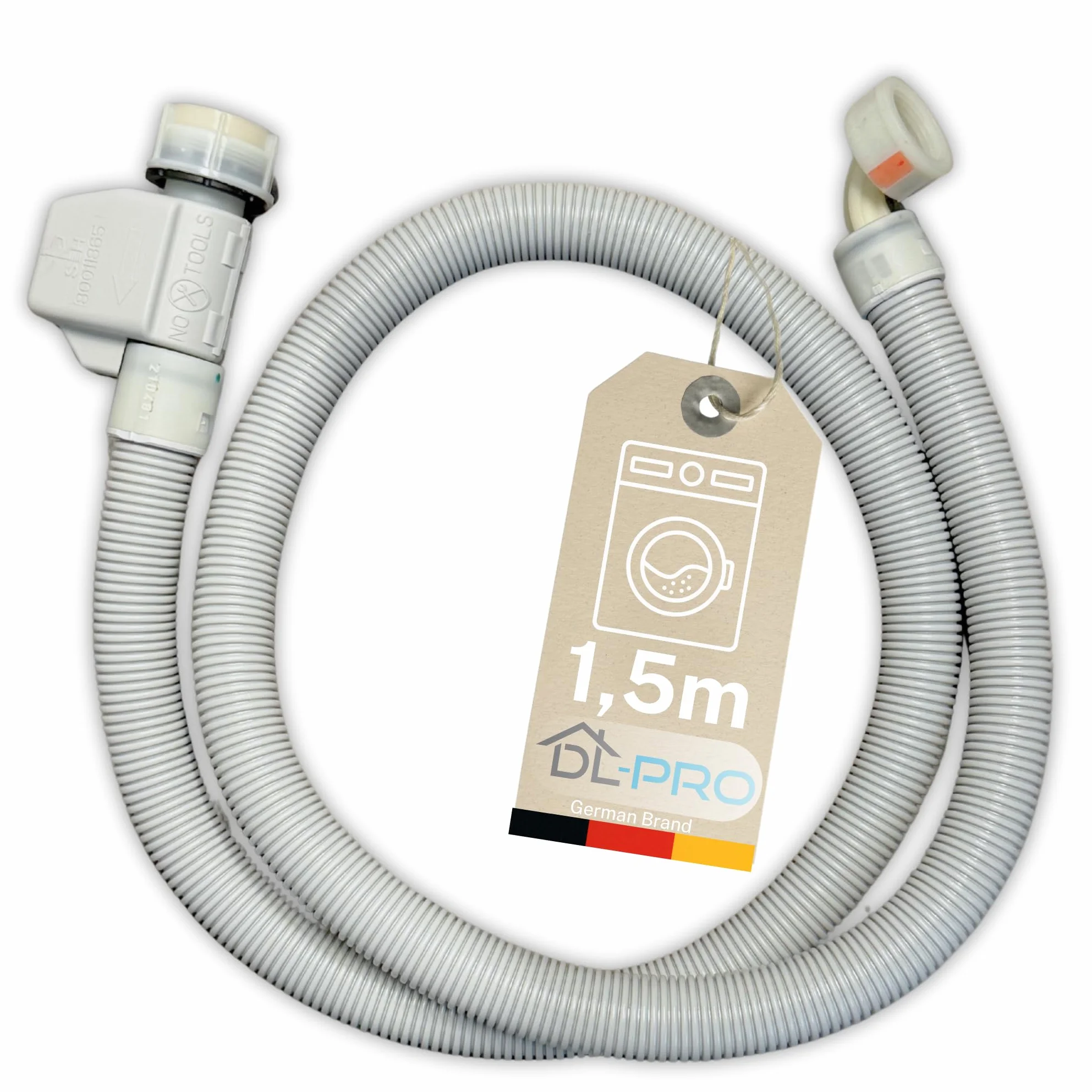Wąż Aquastop DL-pro 1,5 m G 3/10.2 cm 60°C do pralek Bosch Siemens Constructa Balay