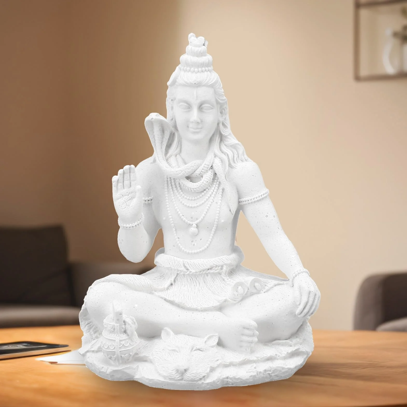 Hindu Shiva Statue, Lord Shiva Figurine in Meditation Pose, Indian Murti Puja Pozycja Duchowy Wystrój do Domowego Biura świątynia Mandir, Idealne Dary Parowania Domowego Diwali