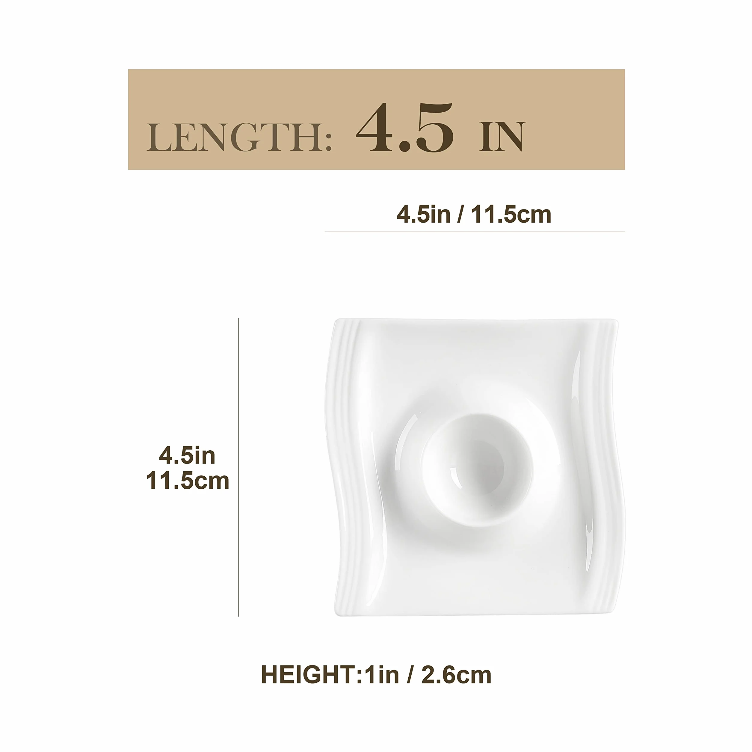 MALACASA Flora Podstawka do jajek chińska porcelana 11,5 cm 6 szt.