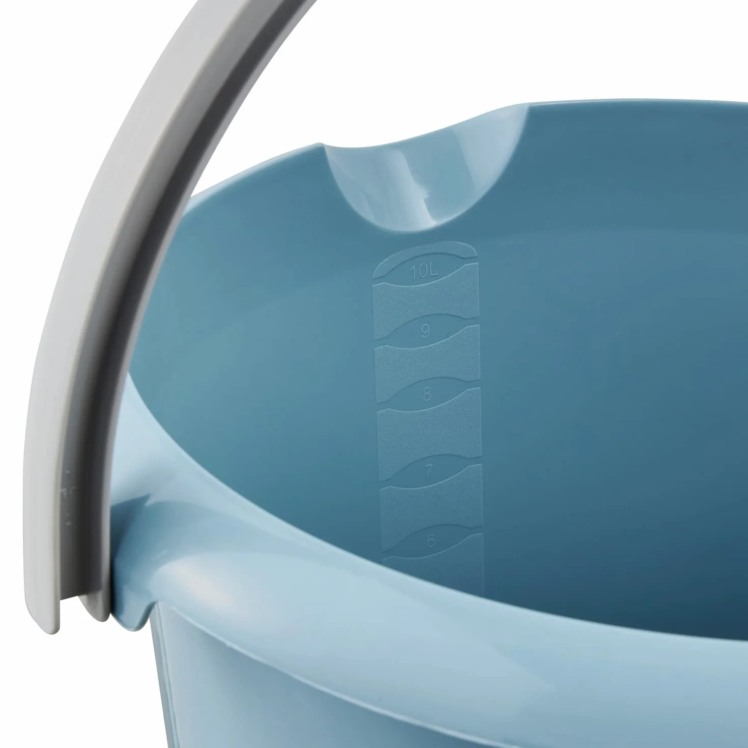 Keeeper Eimer 10 l mit Mess-Skala und ergonomischem Griff, Nordic Blue