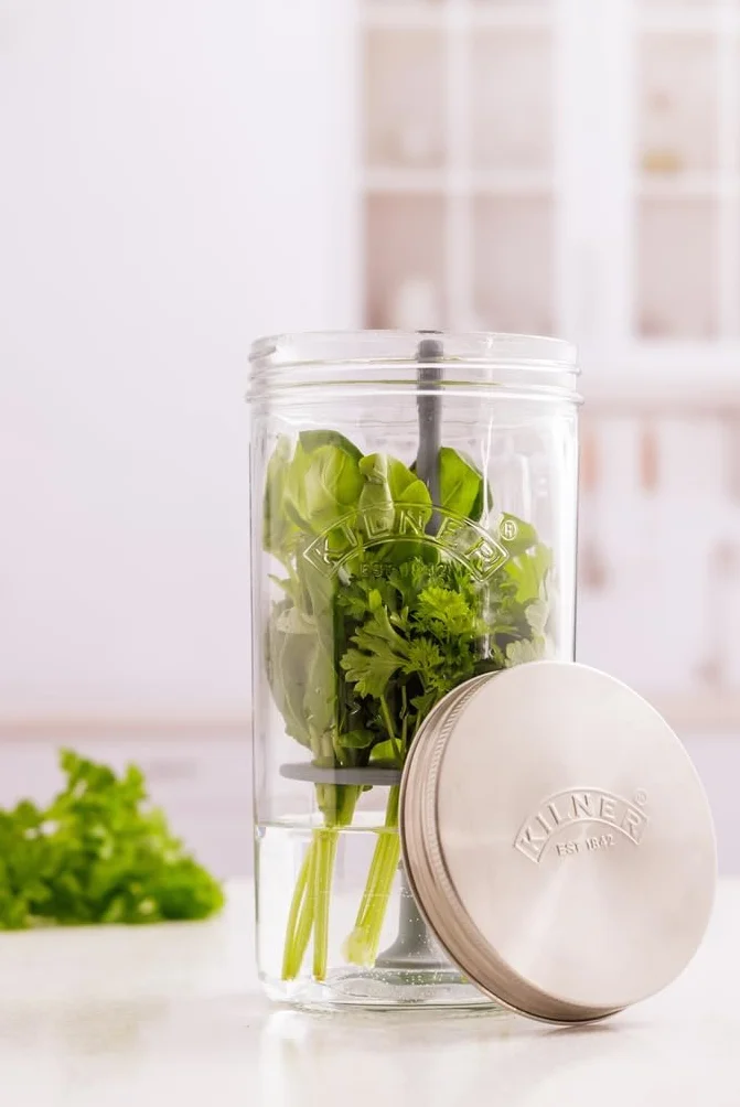 Kilner Zestaw do przechowywania ziół 1 l ze stali nierdzewnej