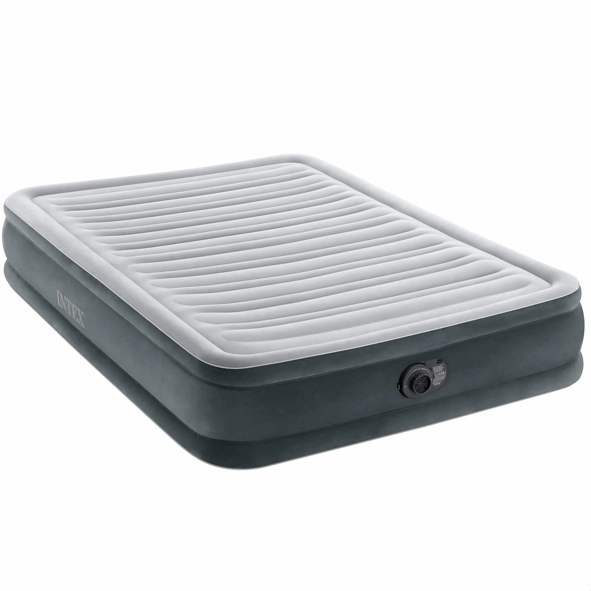 Intex 67768ND - Materasso Dura-Beam Comfort Plush Piazza e Mezza con Pompa Elettrica Incorporata, 137x191x33 cm