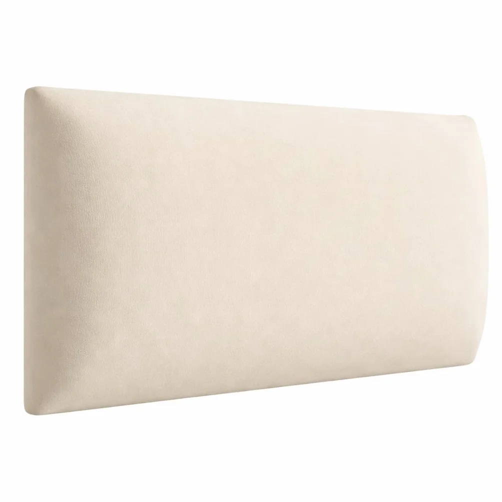 Angelo - poduszka ścienna – panele ścienne 3D na łóżko – poduszka ścienna – panele tapicerowane – panele tapicerowane – wyściełane panele ścienne – kremowa 80 x 40 cm – panele tapicerowane – panele