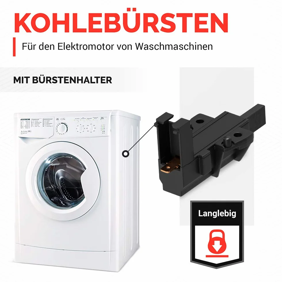 Szczotki węglowe 2 szt. zamienniki szczotek węglowych do Whirlpool Bosch 00151613 481236248004 akcesoria do pralki silnika