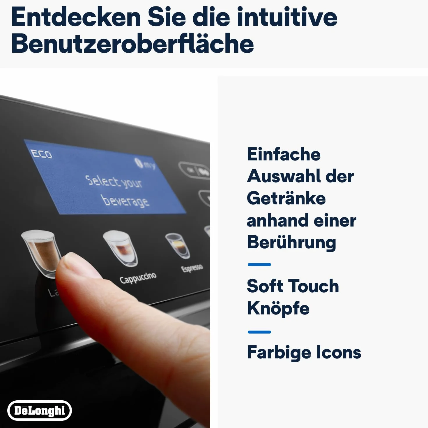 De'Longhi Eletta Evo Ekspres do Kawy, Czarny, 1450.0W 3.6V