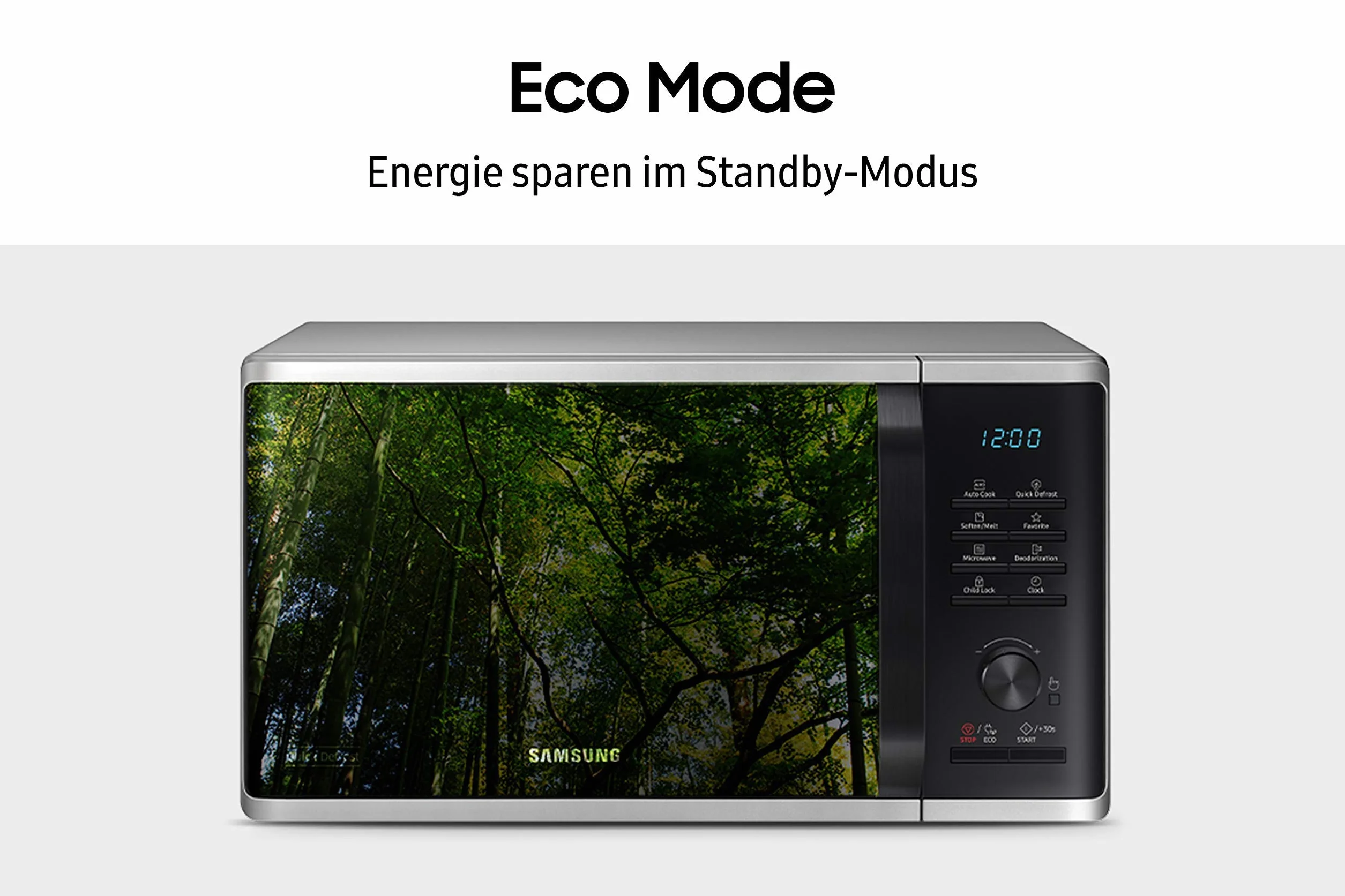 Samsung MS2AK3515AS/EG kuchenka mikrofalowa, 800 W, 23 sztuki, szerokość 48,9 cm, emaliowane wnętrze ceramiczne, odporne na zarysowania