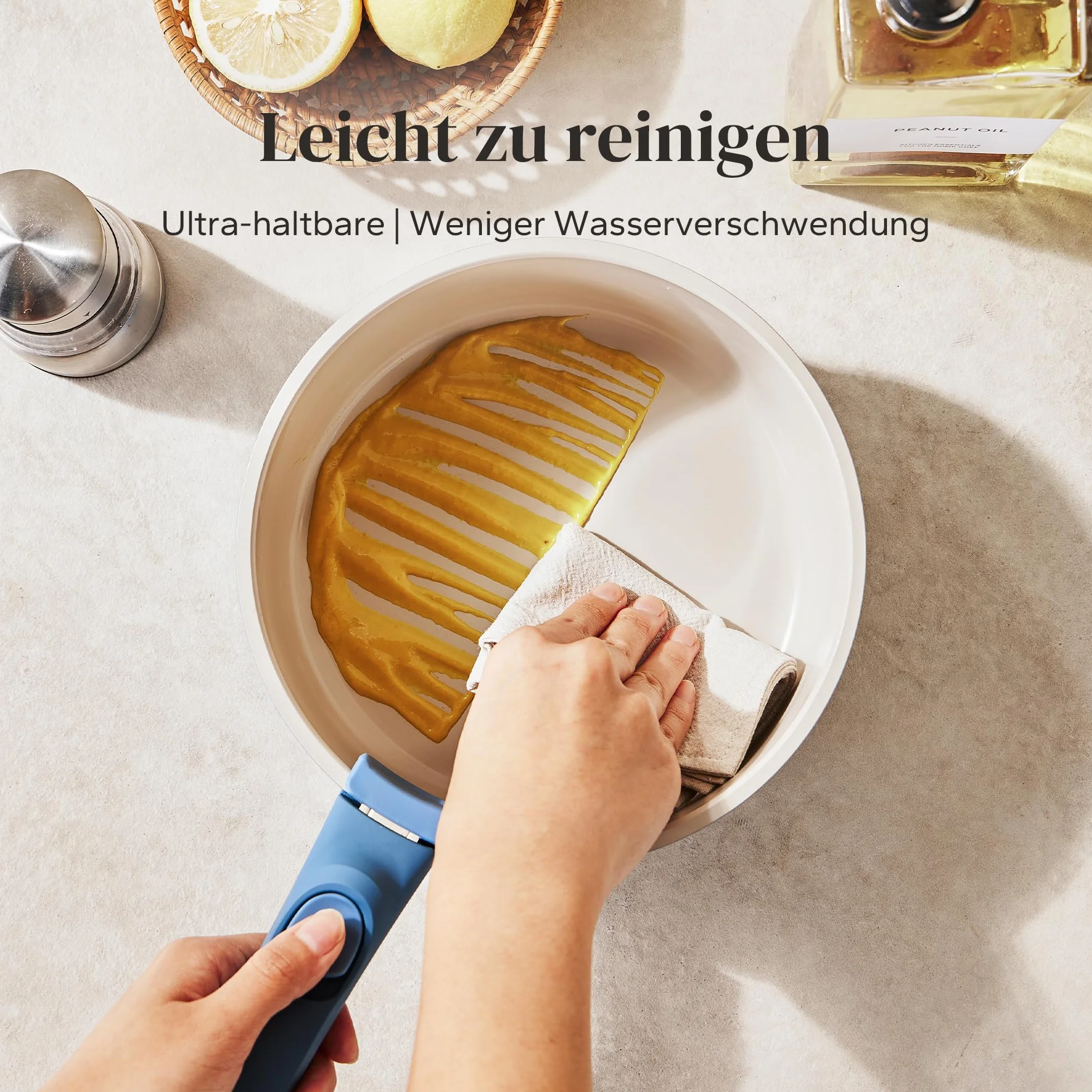 Redchef Zestaw garnków z odpinanym uchwytem, zestaw garnków z antyhaftową powłoką ceramiczną 16/18/20 cm i 3-w-1 zamknięciem, garnki indukcyjne do wszystkich rodzajów kuchenek, odporne na piekarnik