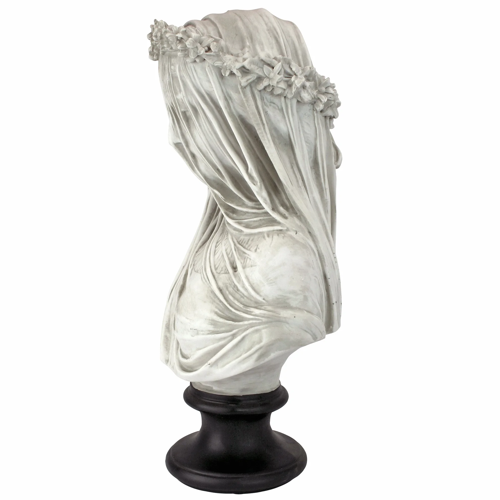 Design Toscano Ukryta statuetka biustu Panny, wymiary: 22,8 cm x 15,2 cm x 35,5 cm