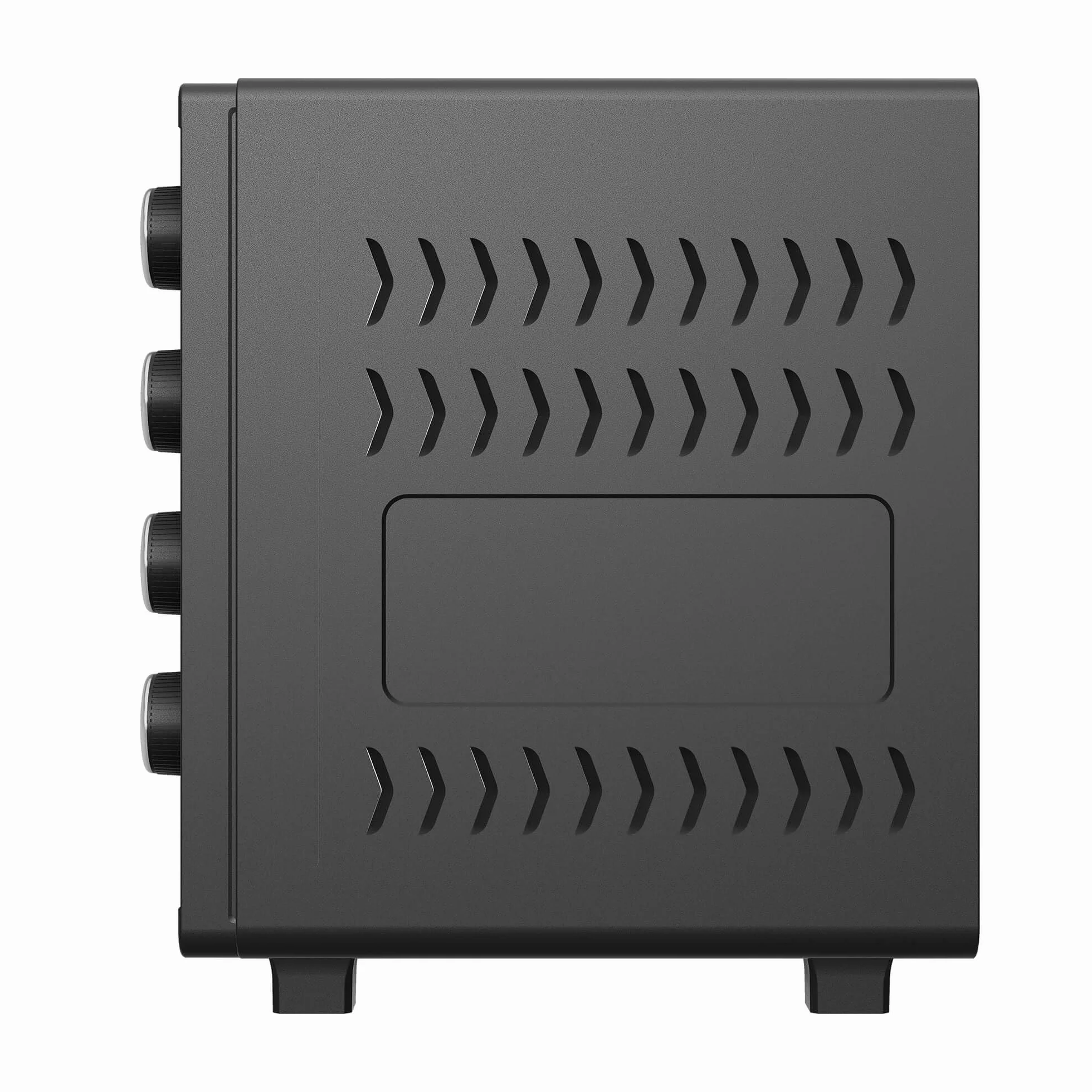 TurboTronic mini piekarnik z termoobiegiem, 35 l, czarny, 1600 W, mini piekarnik z 2 blachami do pieczenia, timer, piec do pizzy, grill