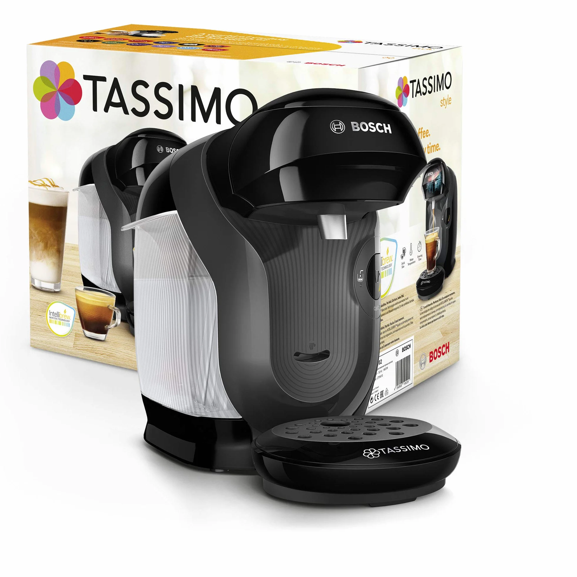 Bosch Hausgeräte Tassimo Ekspres do Kawy, Czarny/Antracytowy, 1400W 230V