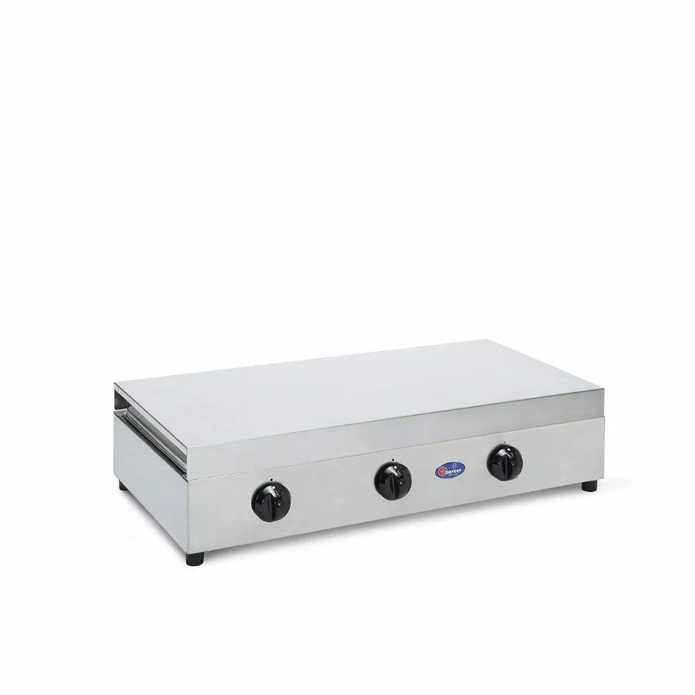 Parker Kuchenka 3 Opalniki gazowe LPG ze stali nierdzewnej z zaworem bezpieczeństwa do użytku wewnętrznego - made in italy mod. FO3300AGPS