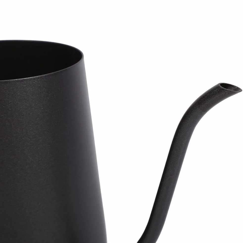 Czarny dzbanek do kawy ze stali nierdzewnej z długą wylewką łabędzia szyi, idealna kontrola przepływu, 250 ml/350 ml (250 ml)