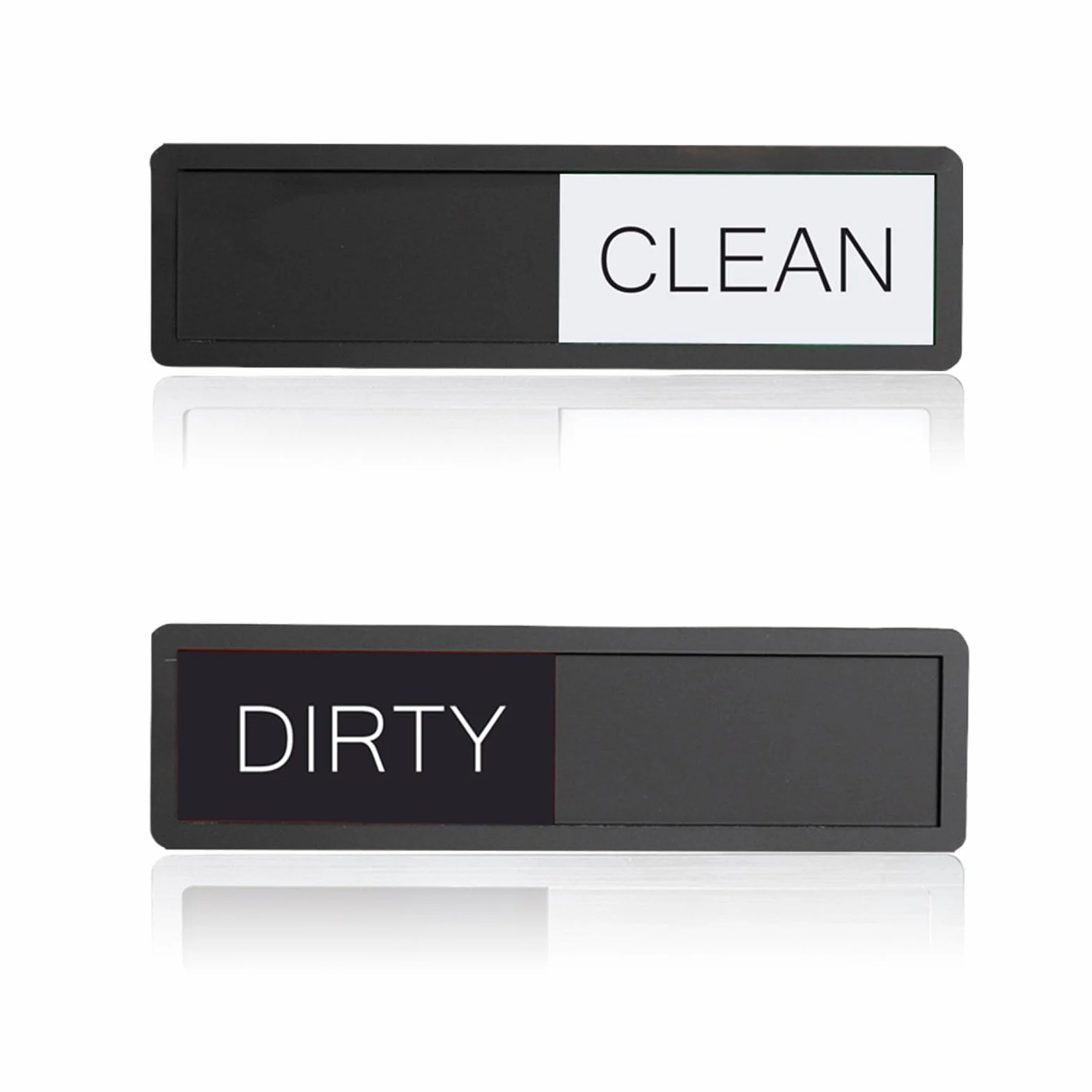 GlamRays Dirty Clean magnes do zmywarki, znak do zmywarki, czysty brudny znak magnes do zmywarki (czarno-biały)