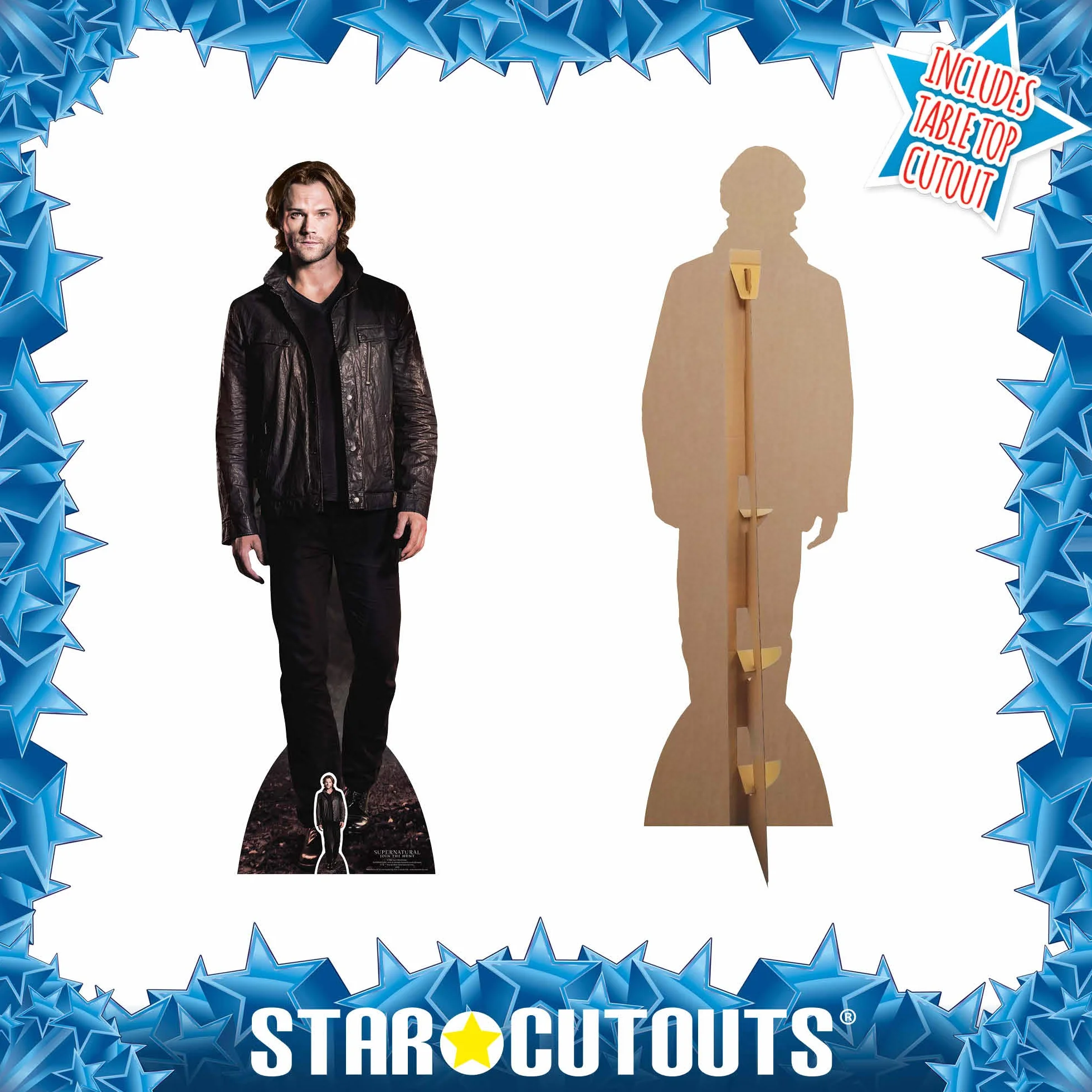 Star Cutouts Ltd SC982 Sam Winchester karton wycięty z mini blatem 190 x 59 x 190 cm wielokolorowy