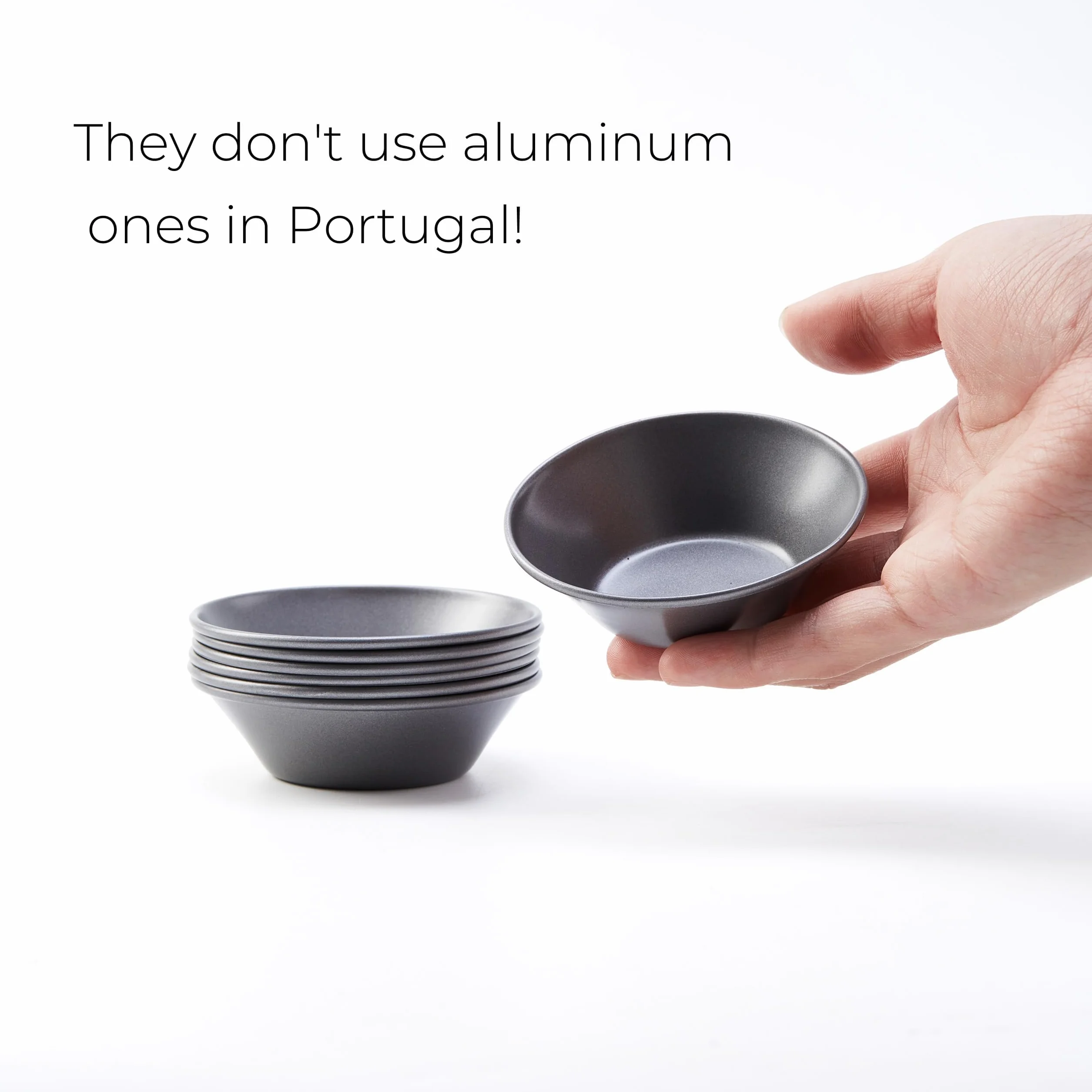 12 sztuk puszek NATA, 0,5 mm foremki do tarty do jajek ze stali węglowej klasy spożywczej, nieprzywierające mini foremki do ciasta i kremu, wielokrotnego użytku, portugalskie tacki na kremowe