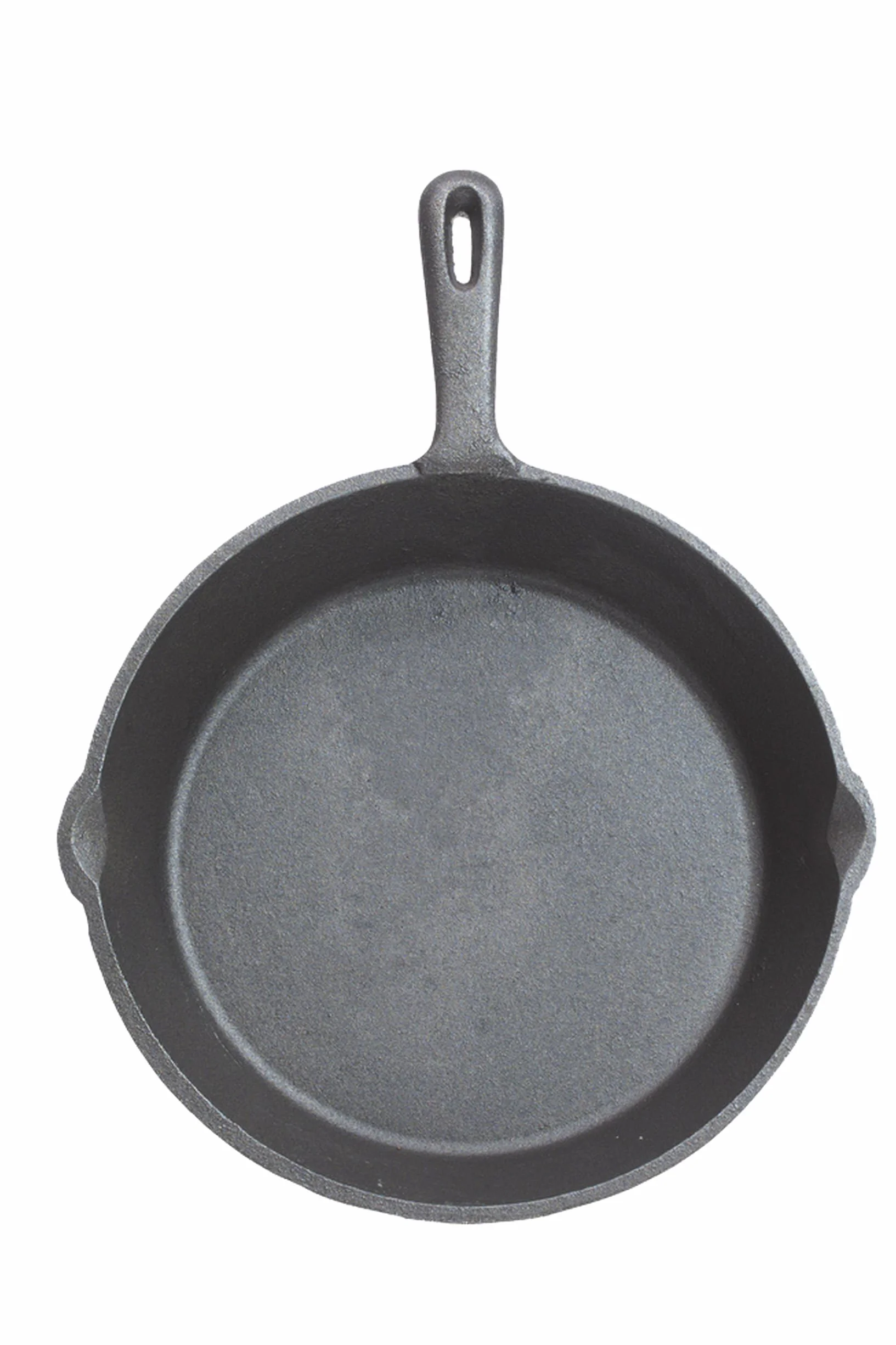KitchenCraft Patelnia żeliwna, indukcyjna, nadaje się do piekarnika, grilla i grilla, okrągła patelnia żeliwna, 24 cm, czarna
