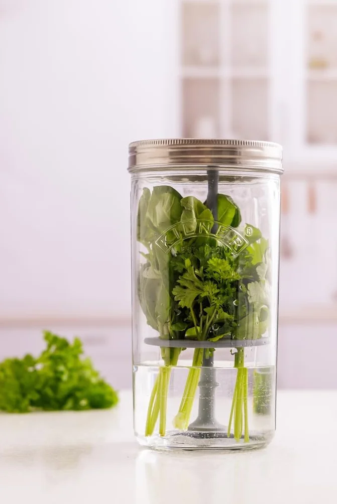 Kilner Zestaw do przechowywania ziół 1 l ze stali nierdzewnej