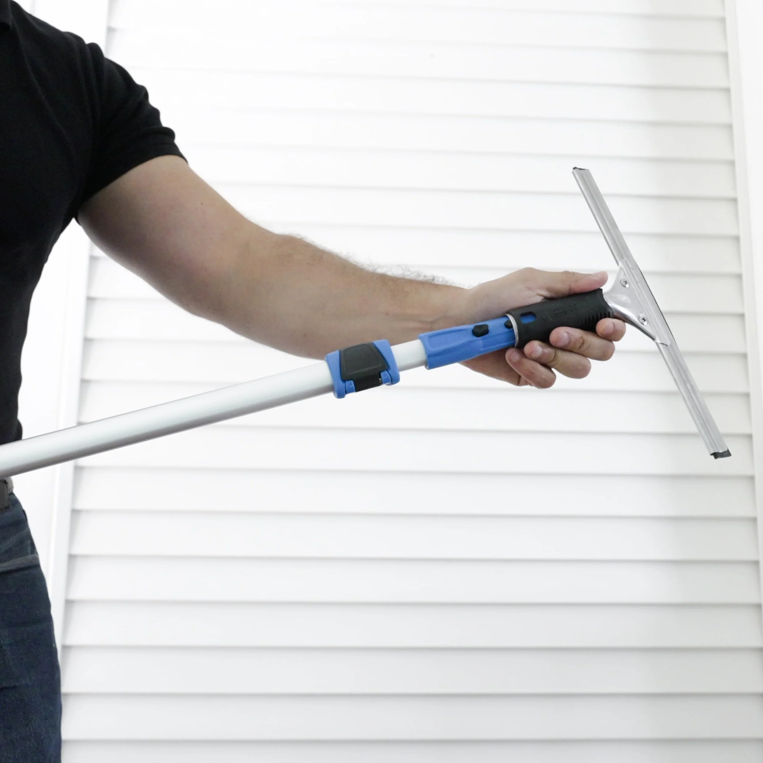 Unger Professional 12" Performance Window & Glass Cleaning Squeegee with Replacement Rubber - Cleaning Supplies, Heavy Duty Squeege for Window Cleaning, Streak-Free Results