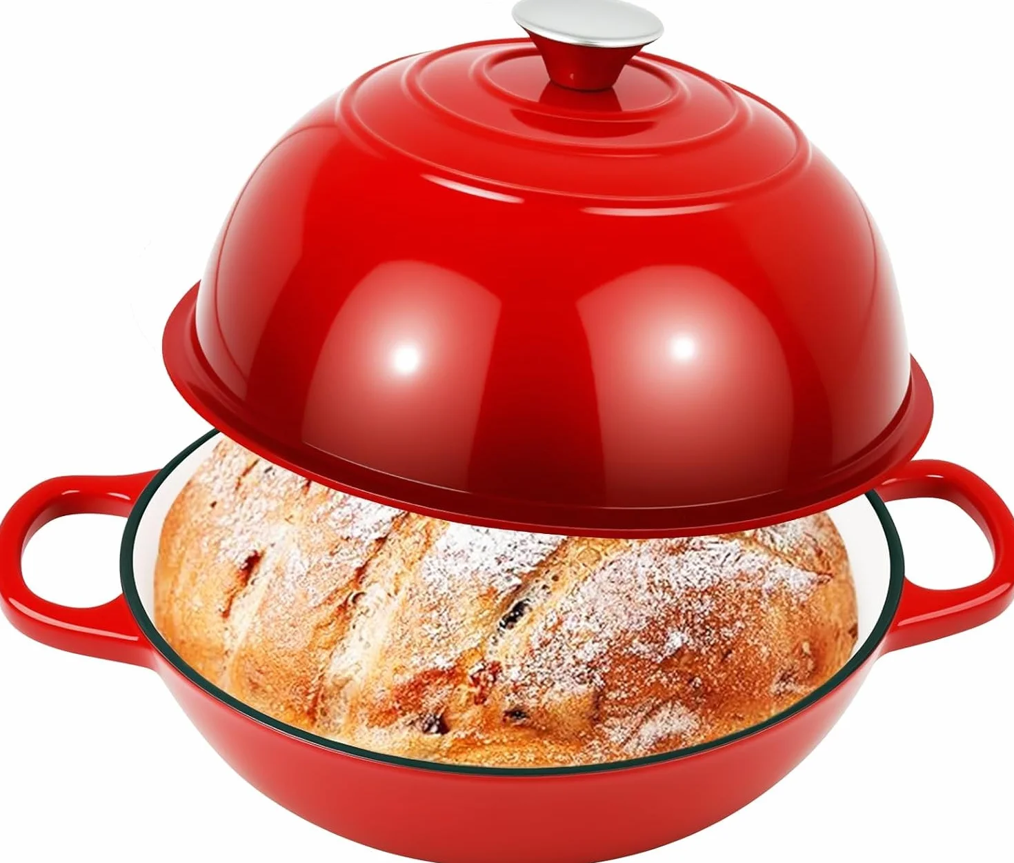 Żeliwny garnek do pieczenia chleba