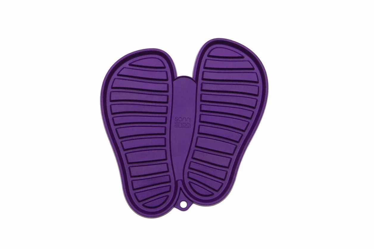 Sanni Shoo Shoo.Pad półka na buty ociekowa mata na buty elastyczna wanna na buty rozmiar M fioletowa