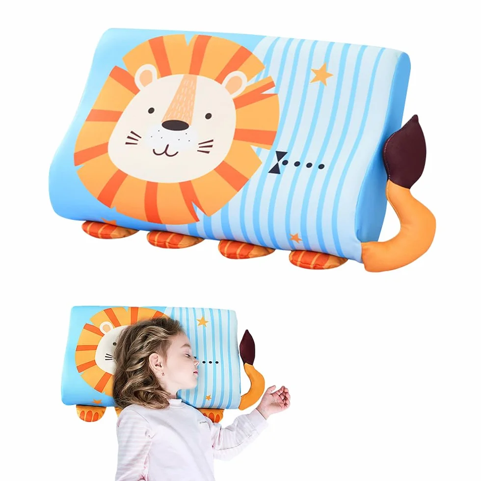 Schlummerkids Poduszka, Calmly Poduszka dla dzieci, Schlummerkids Spokojna poduszka dla dzieci, Oddychająca Calmly Poduszka dla dzieci, Ergonomiczna poduszka do spania dla dzieci dla lepszego i