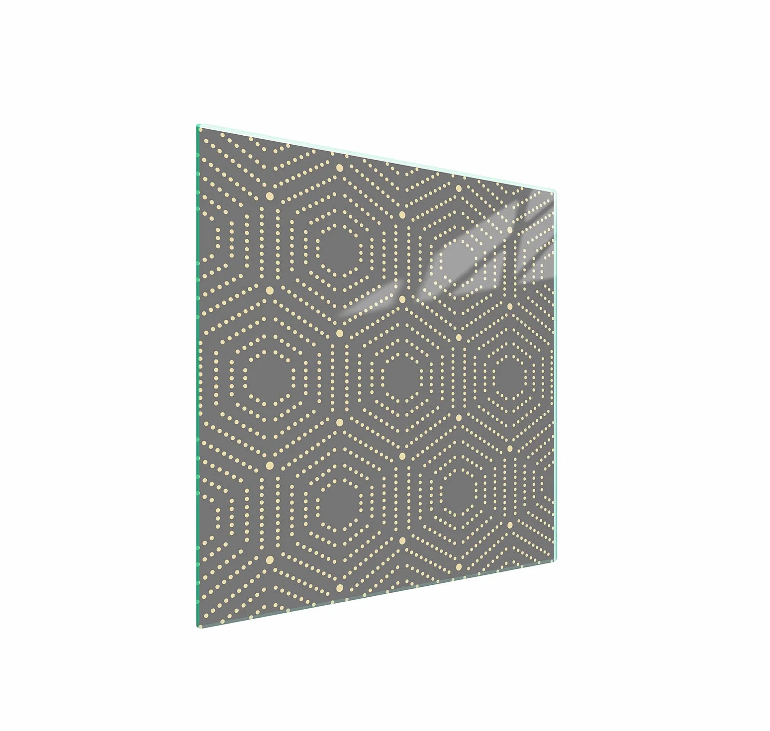 TMK ArtDeko Szklana płyta ochronna na kuchenkę 50x52 cm, szklana deska do krojenia, szklany panel do kuchni, Wzór