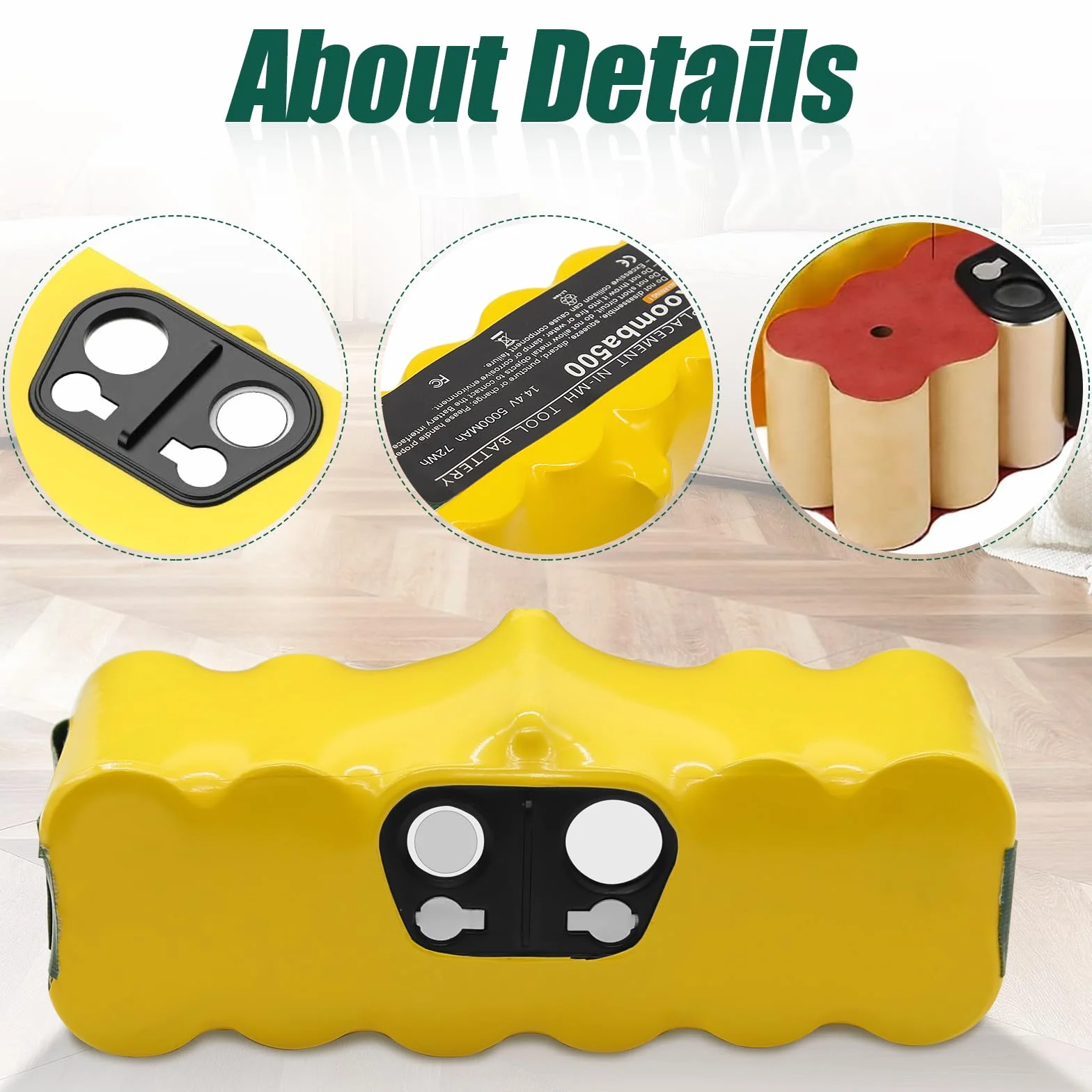 5000 mAh akumulator zamienny do iRobot Roomba 14,4 V 500 600 800 800 900 510 530 532 535 540 550 560 562 570 580 620 630 650 666 0 760 790 880