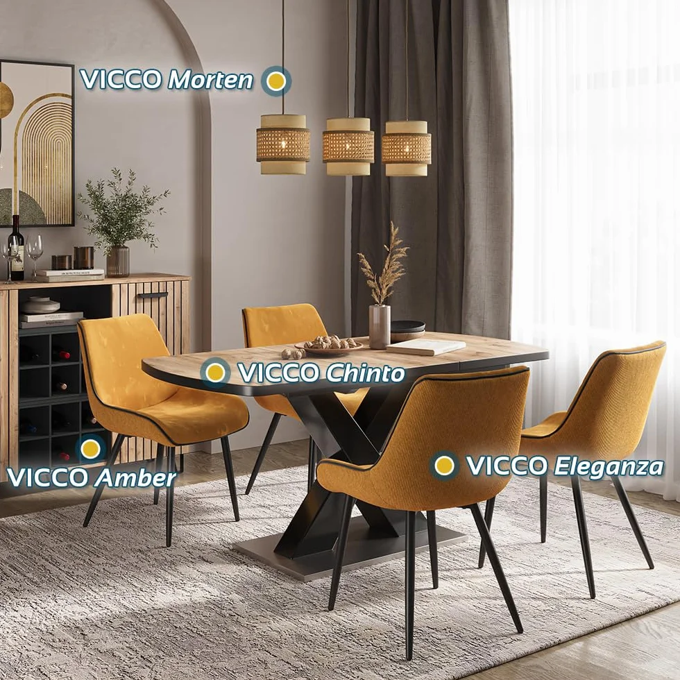 Vicco Lowboard "Amber", Brązowy, 100.2 x 48.5 cm z szufladą i drzwiczkami