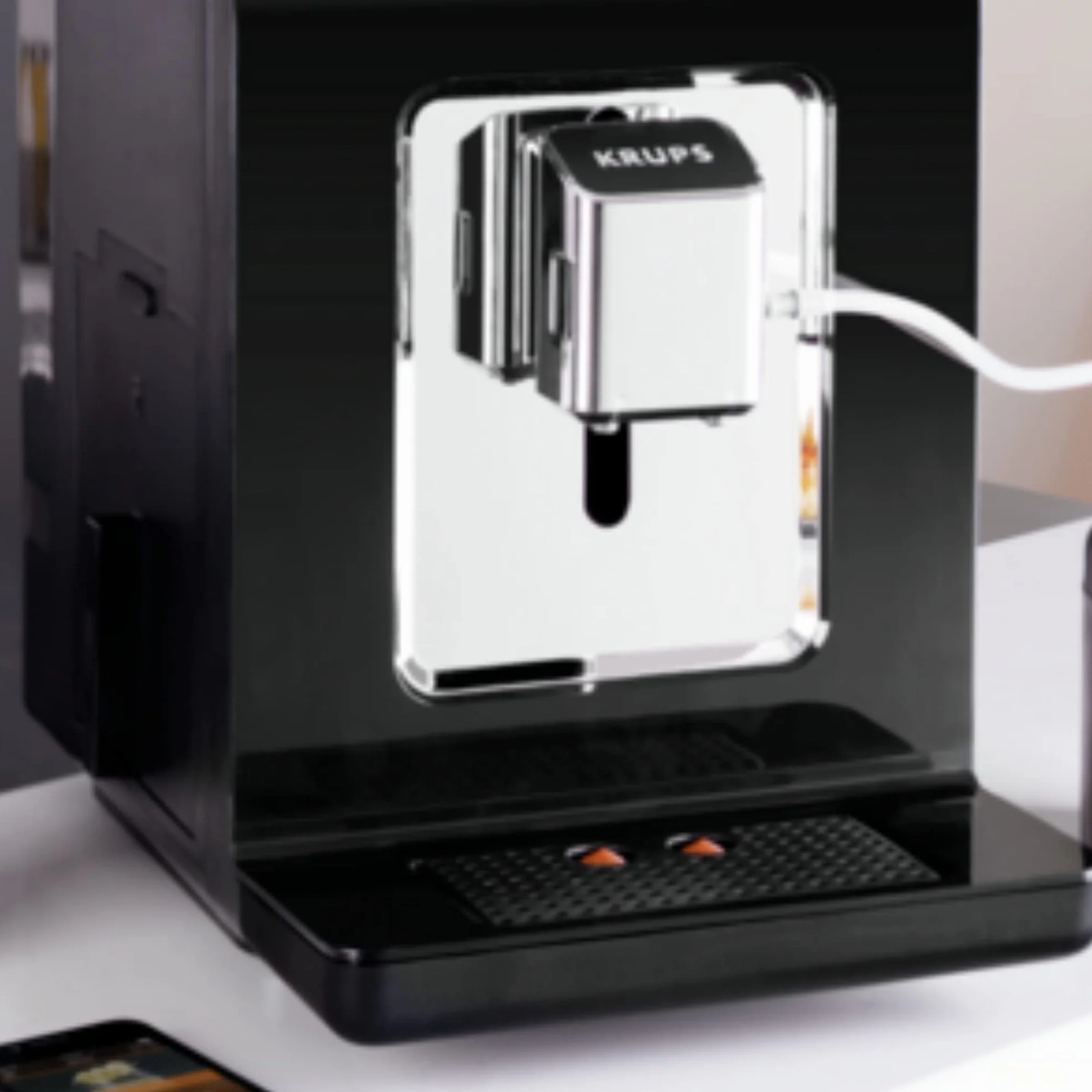 Krups EA8918 Evidence w pełni automatyczny ekspres do kawy | wyświetlacz OLED Barista Quattro Force Technology | 12 kawa | 3 odmiany herbaty | cappuccino jednym dotknięciem | funkcja 2 filiżanek | czarny