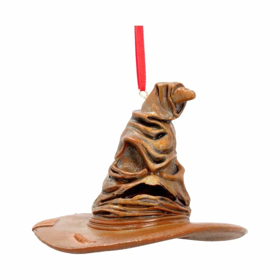 Nemesis Now Oficjalnie licencjonowany kapelusz do sortowania Harry'ego Pottera wisząca ozdoba, brązowy, 9 cm