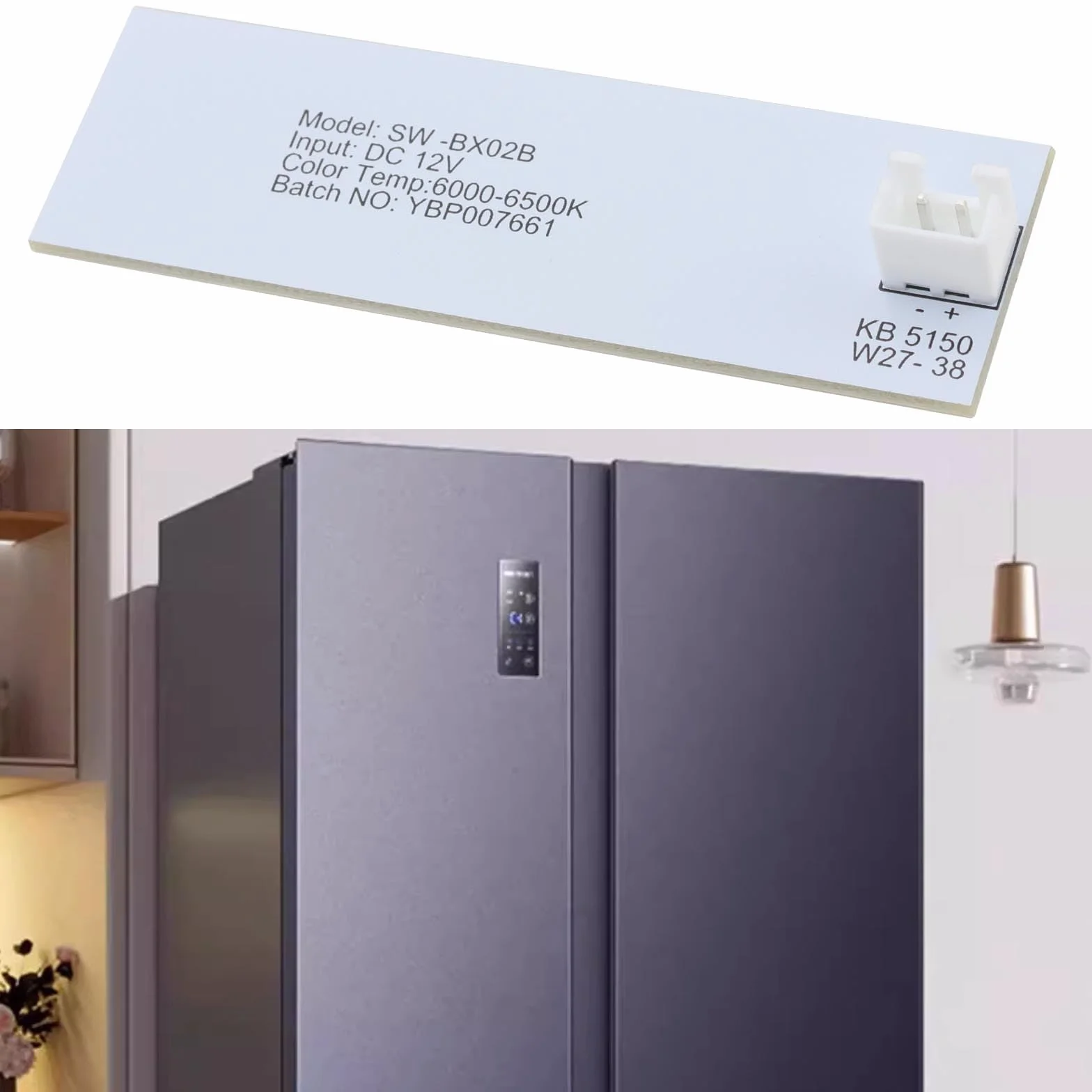 The Lord of the Tools SW-BX02B listwa LED do lodówki kompatybilny z odkurzaczem i Electrolux