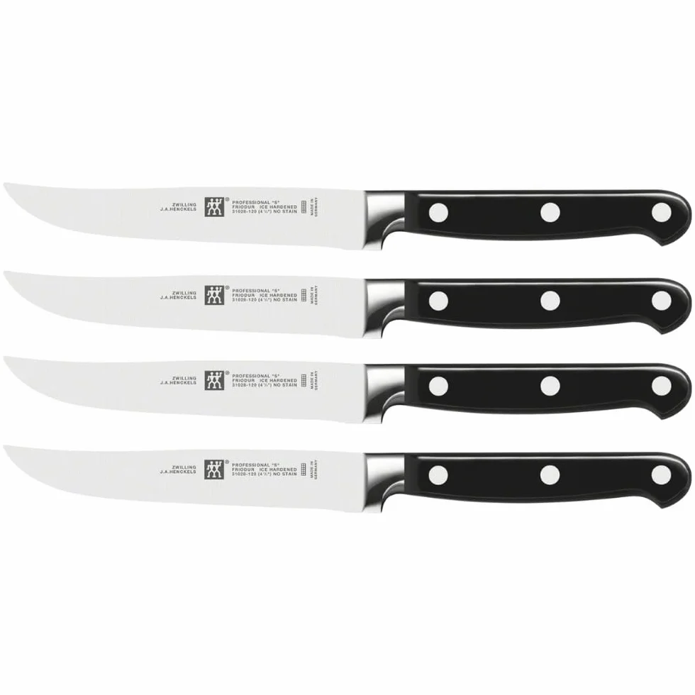 ZWILLING Professional S 4-częściowy zestaw noży do steków 12 cm stal nierdzewna