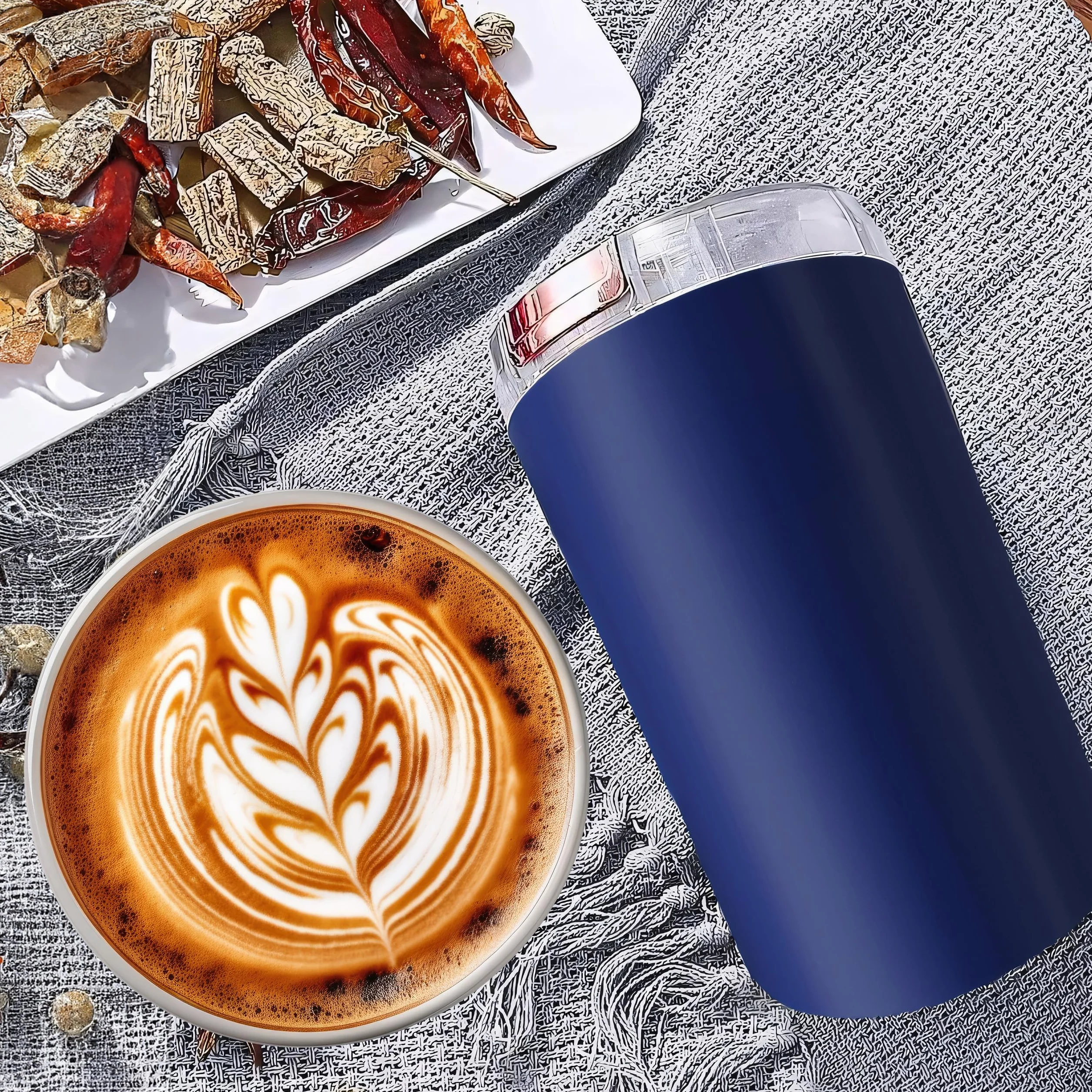 Retoo Elektryczny młynek do kawy z nożem udarowym i stalą nierdzewną, ceramiczny mechanizm mielący, regulowana grubość, espresso, French Press, kawiarnia