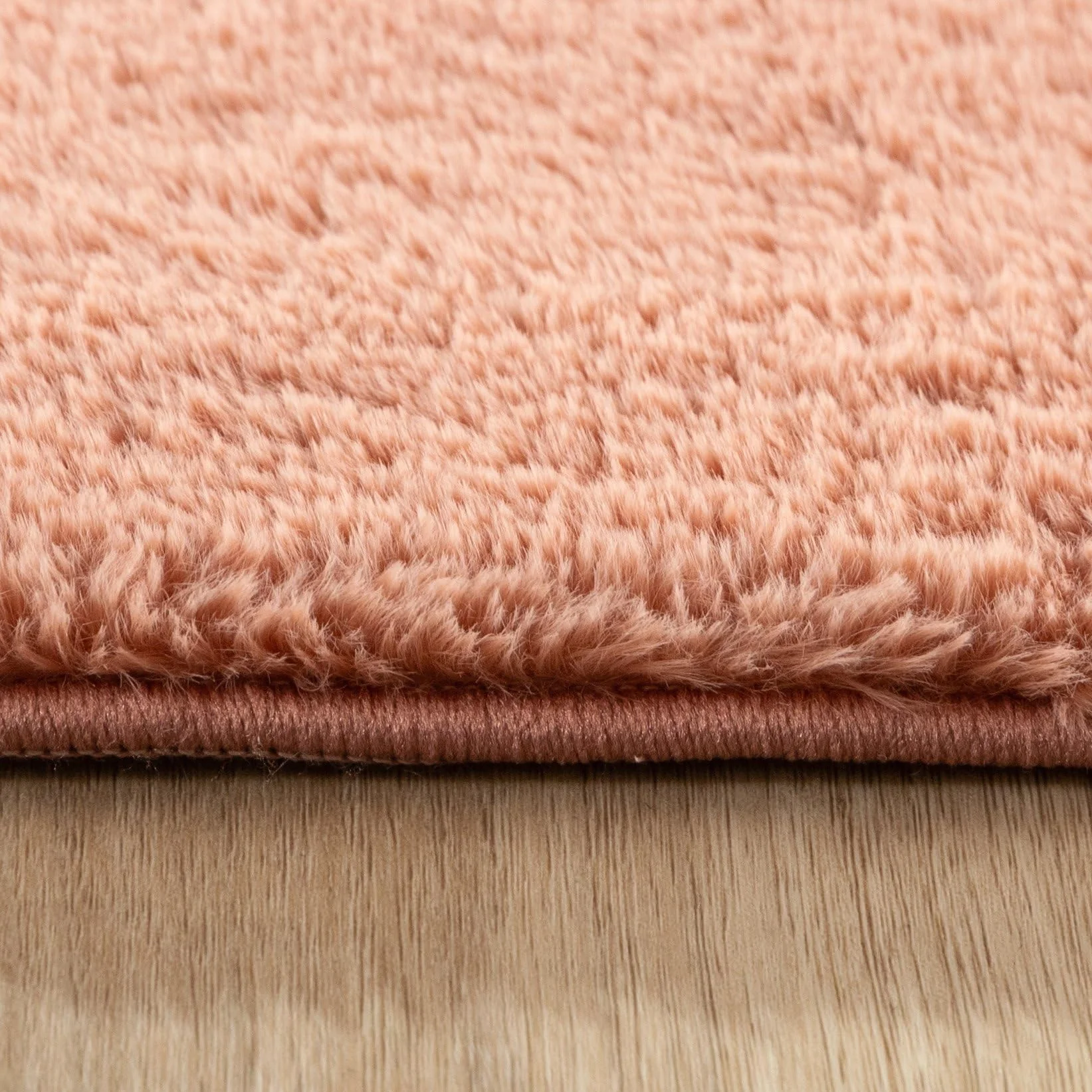 FRAAI | Home & Living Okrągły dywan z niskim włosiem – Cozy Różowy - Poliester - Skandynawski, Japandi - Dywan