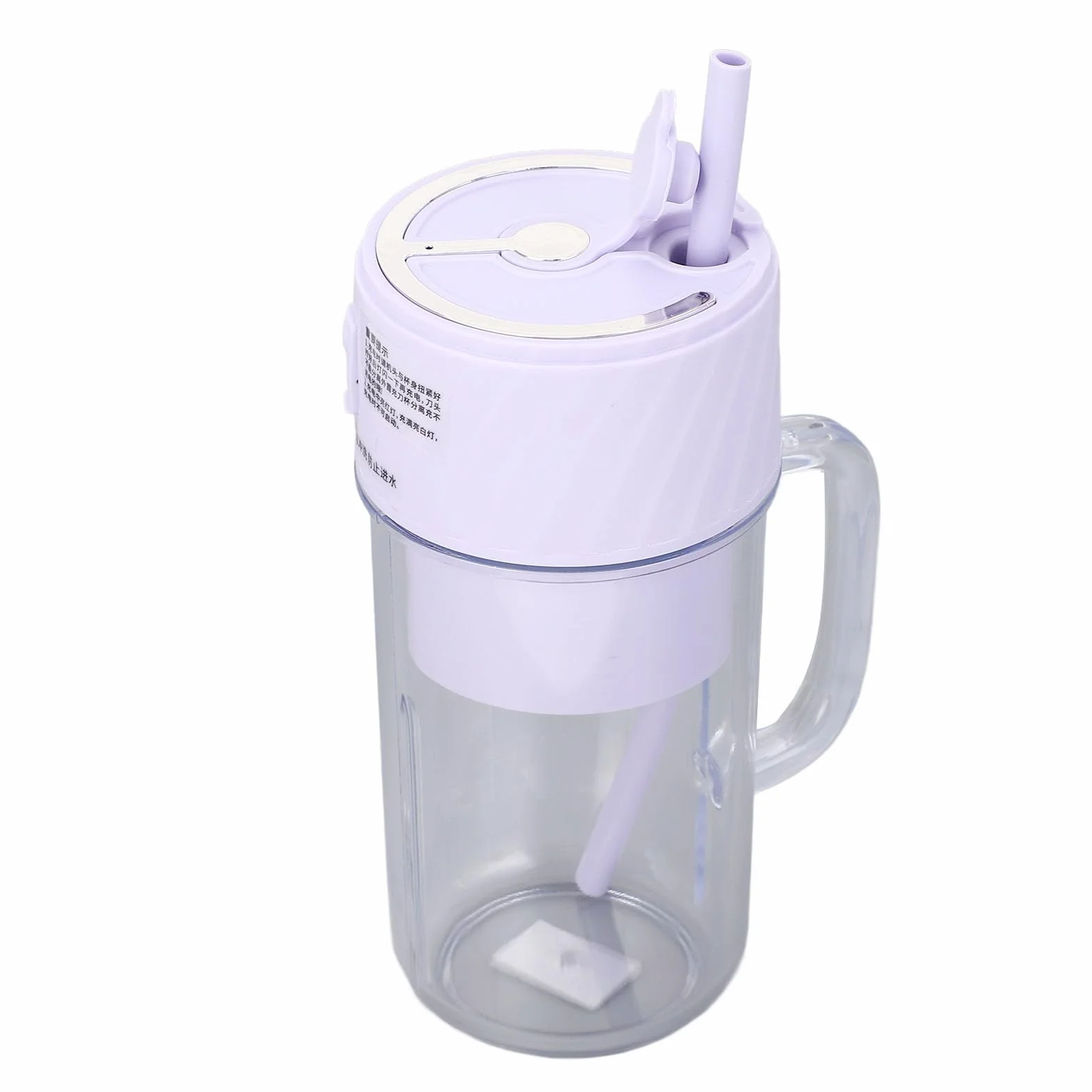 Przenośny Blender z 10 Ostrzami do Wydajnego Wyciskania Soku, Wielokrotnego ładowania, Koktajli, Długa żywotność Baterii do Biwakowania na świeżym Powietrzu, Samochodów (PURPLE)