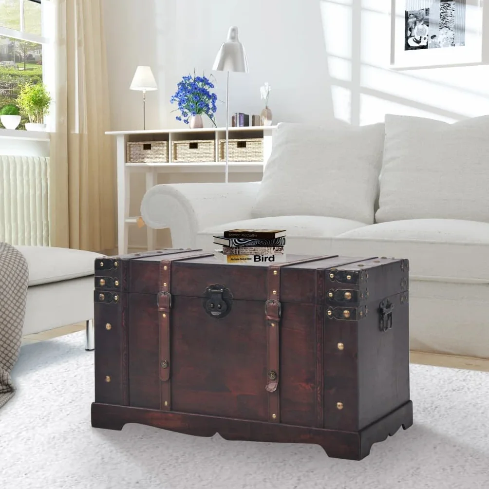 vidaXL Skrzynia drewniana vintage 66 x 38 x 40 cm